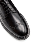 Zapatos derby de piel con perforaciones para caballero