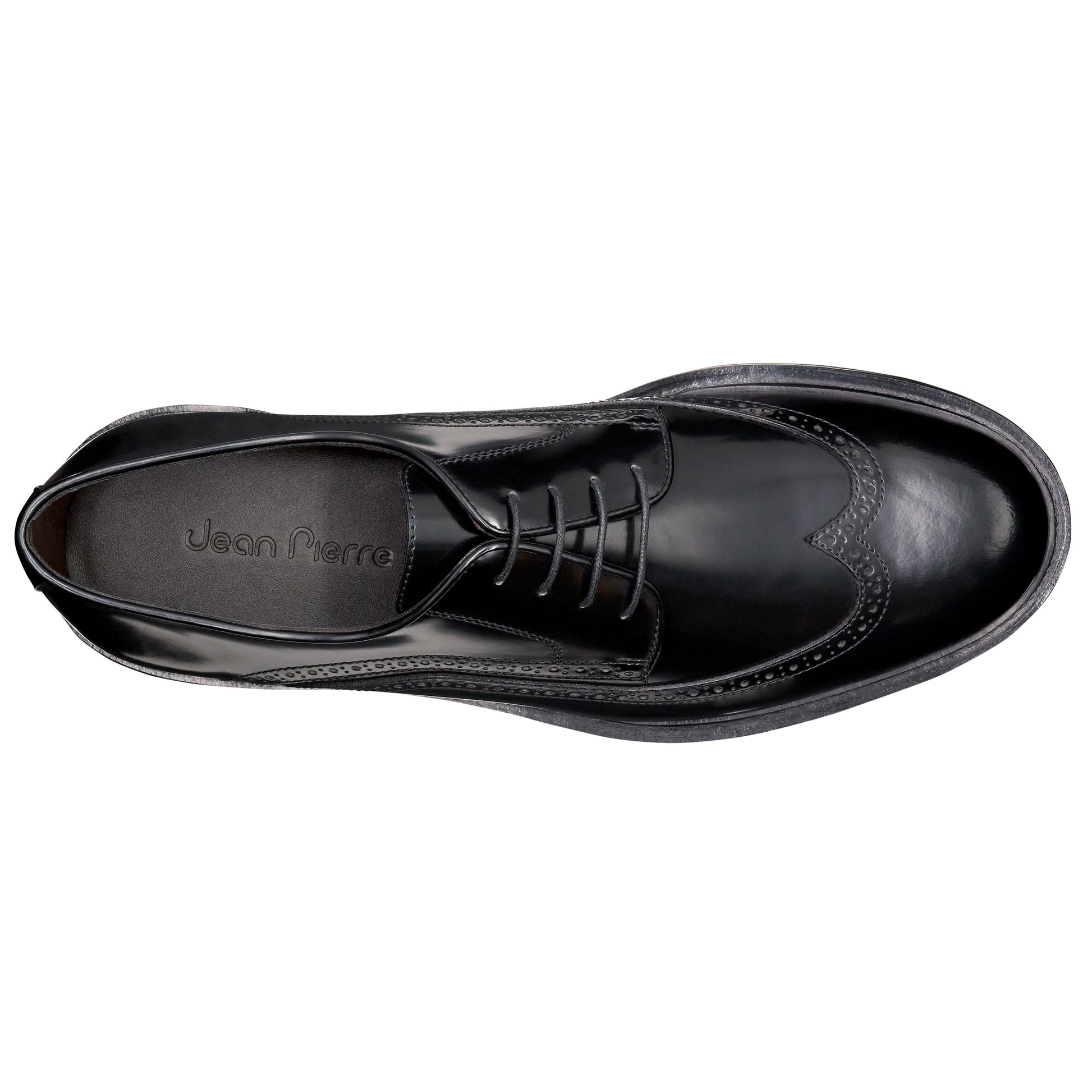 Zapatos derby de piel con perforaciones para caballero