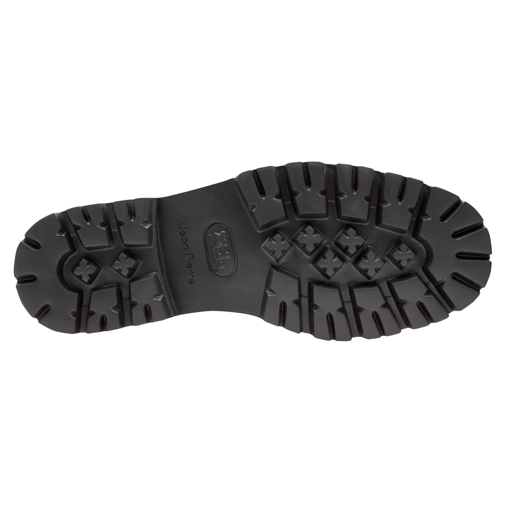 Mocasines de piel con hebilla y suela track para caballero