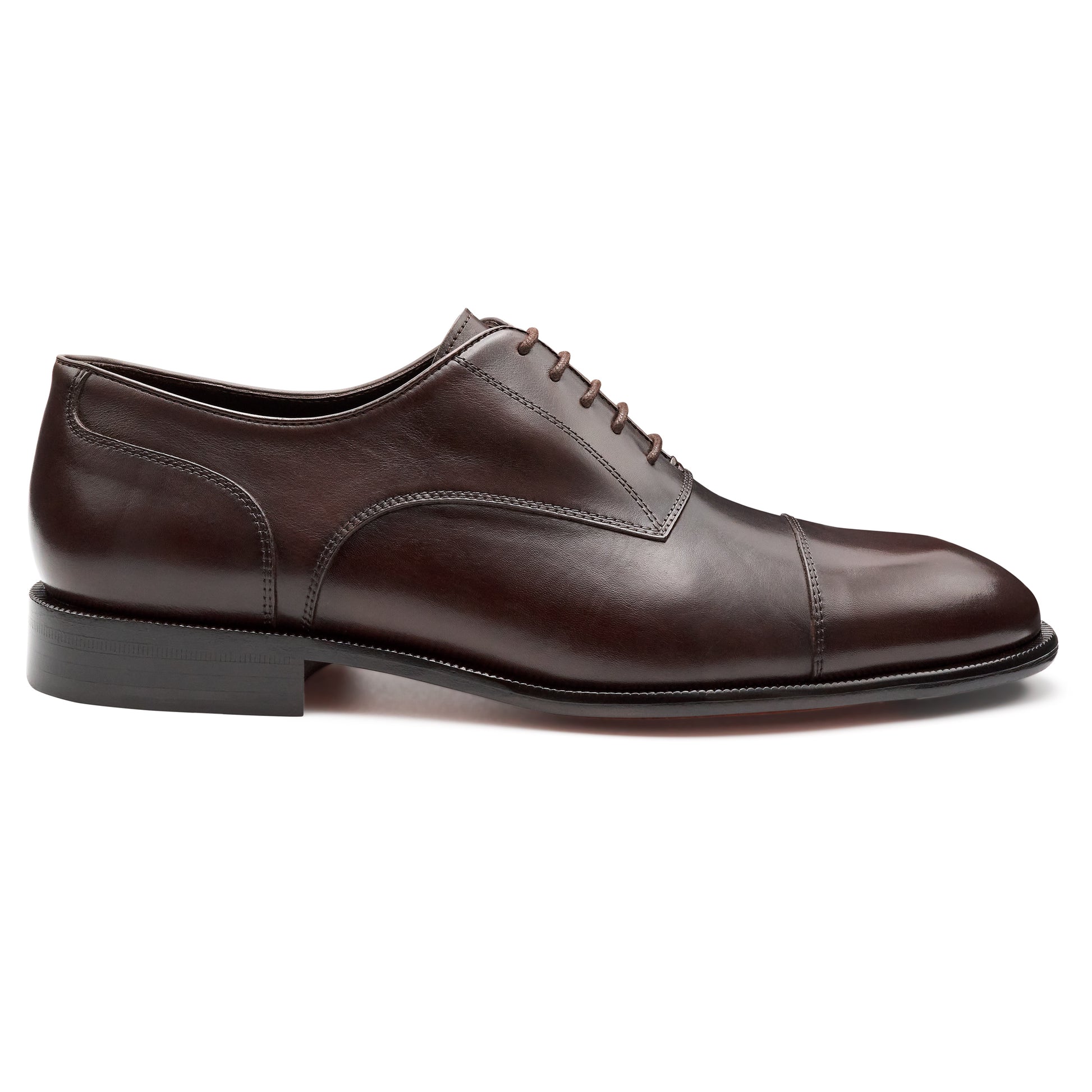 Zapatos oxford de piel con puntera para hombre