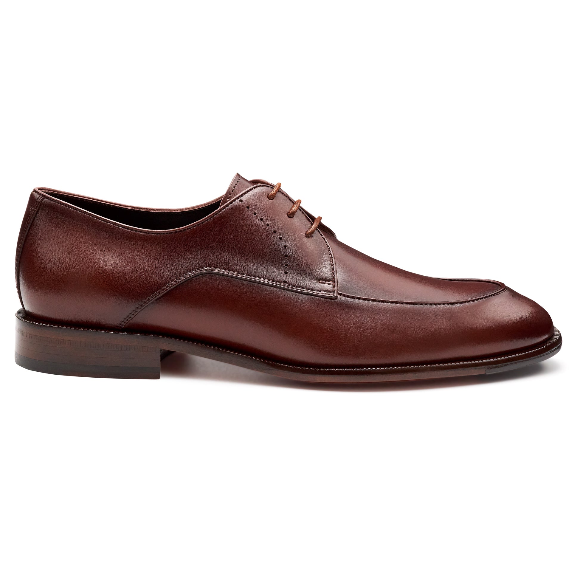 Zapatos derby de piel pintados a mano para hombre