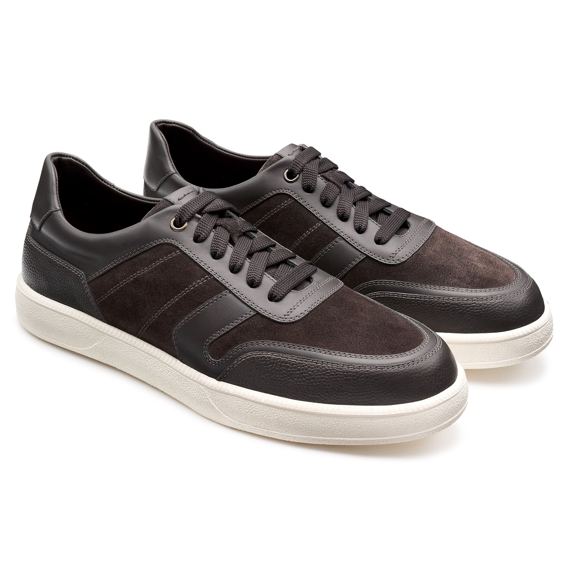 Tenis de piel con diseño contemporáneo para caballero