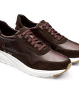 Tenis de piel estilo running para caballero.