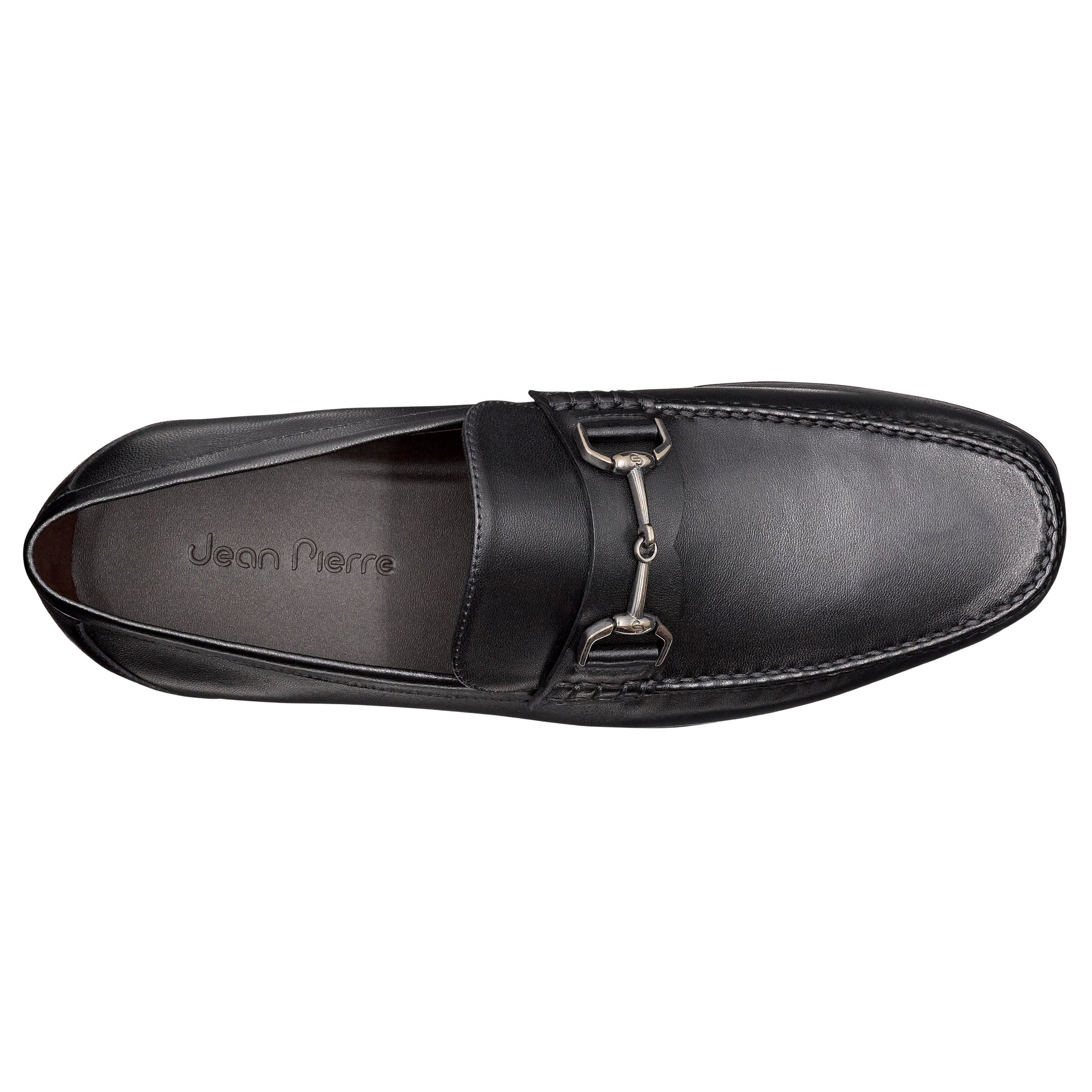 Mocasines clásicos de piel con hebilla para hombre