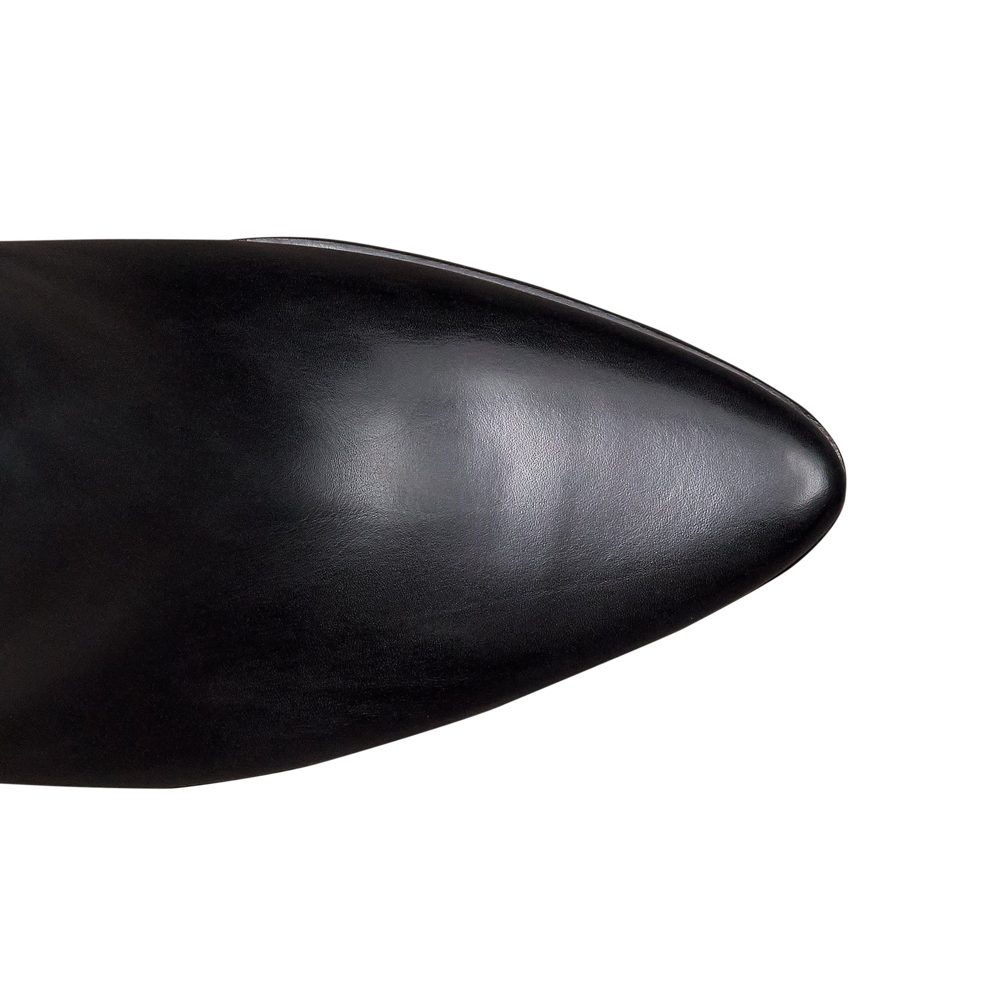 Botas altas de piel y gamuza de tacón alto para dama