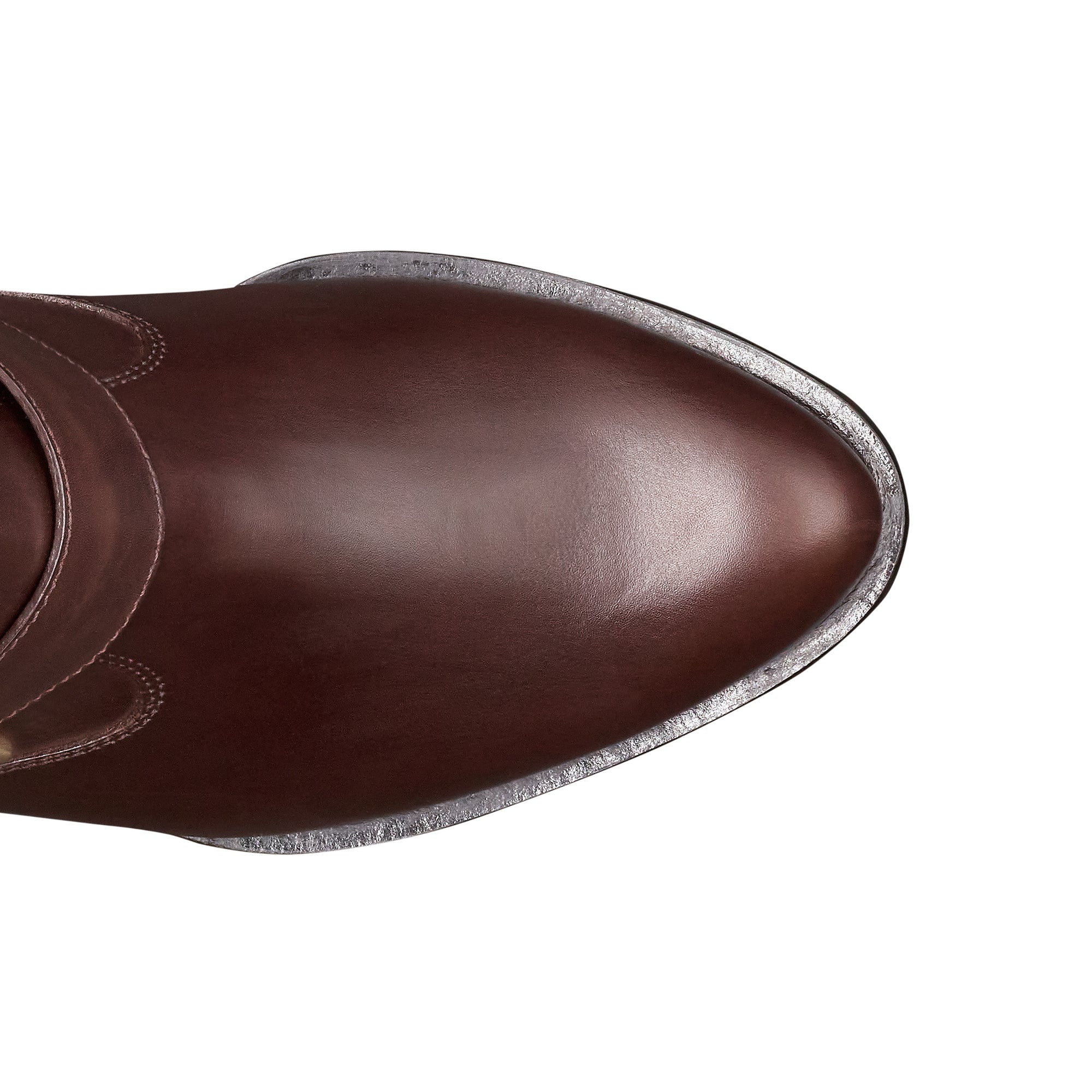 Botines de piel con hebilla doble lateral para mujer