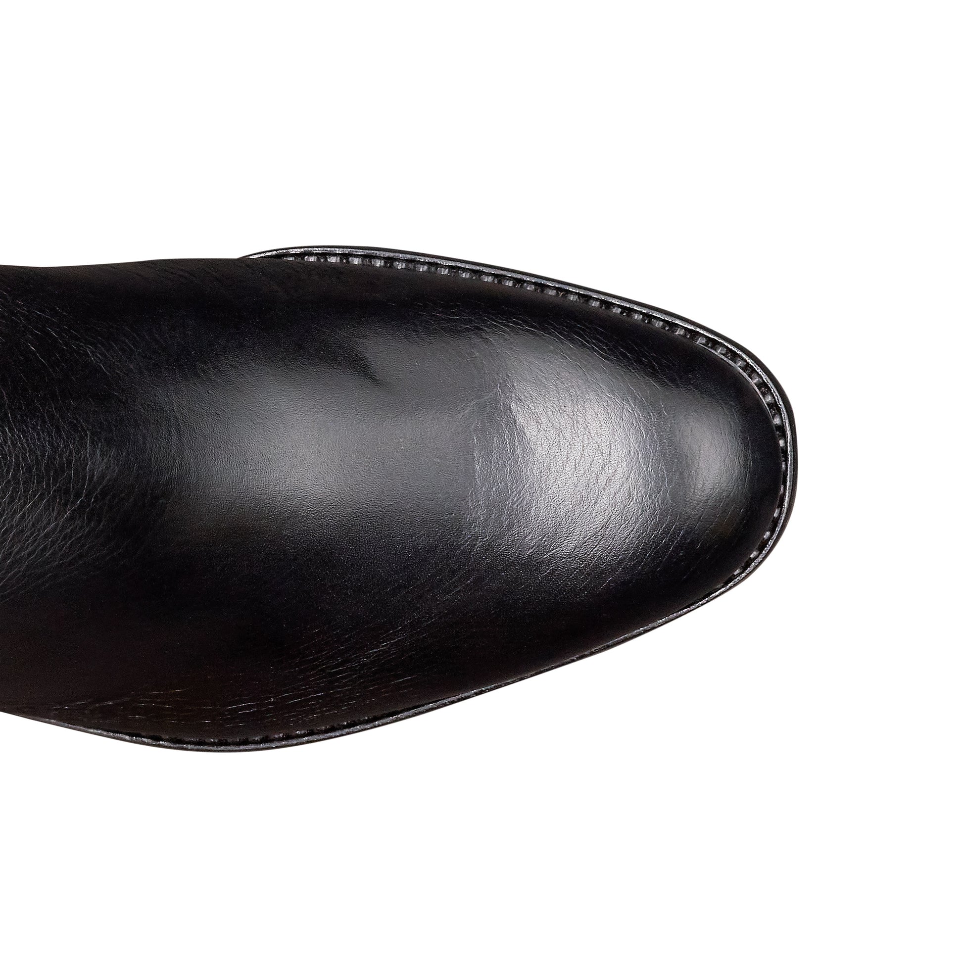 Botas altas de gamuza  con hebilla lateral de tacón bajo para mujer