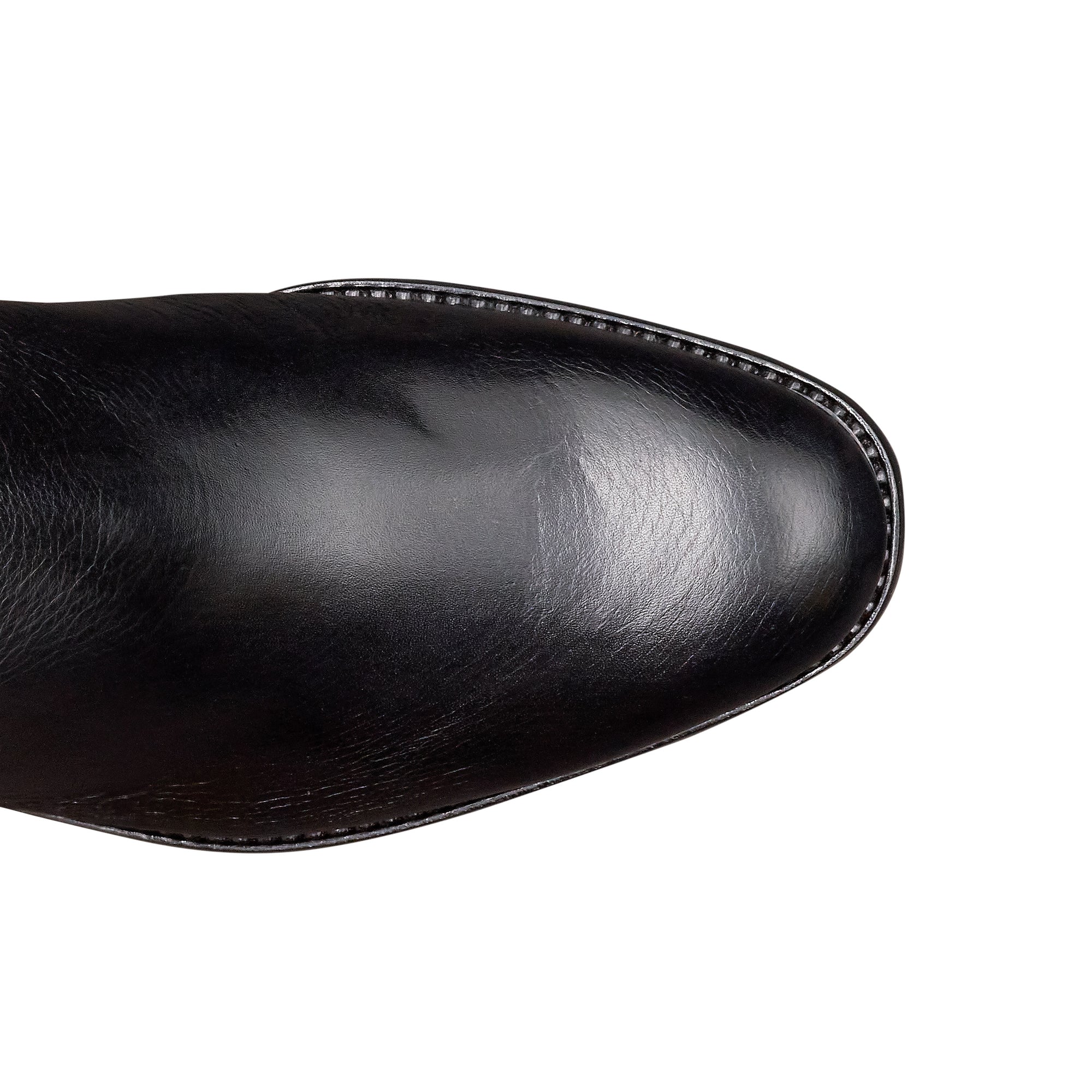Botas altas de gamuza  con hebilla lateral de tacón bajo para mujer
