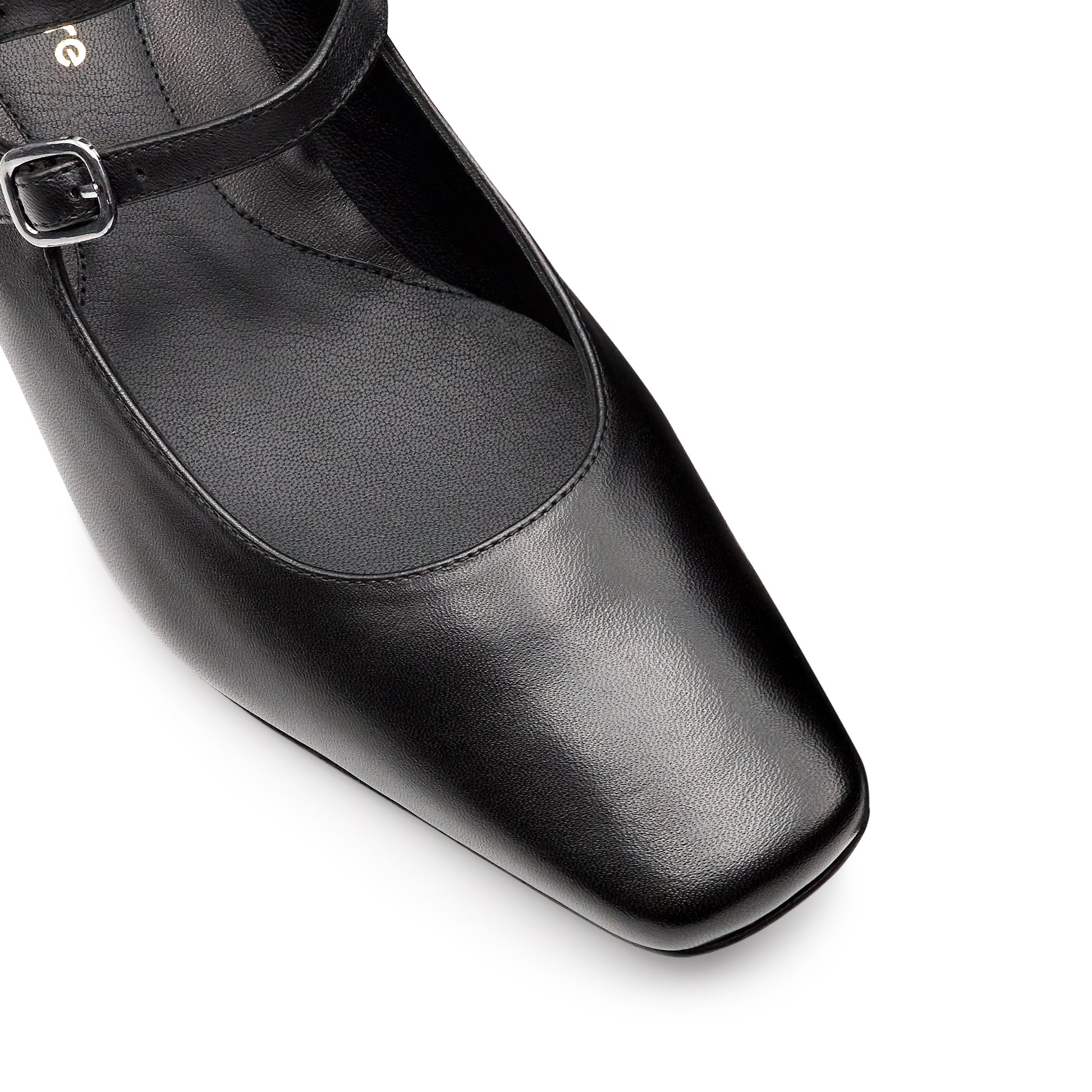 Zapatillas de piel con doble correa ajustable para dama