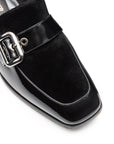 Mocasines de charol estilo monk trap para dama