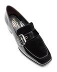 Mocasines de charol estilo monk trap para dama