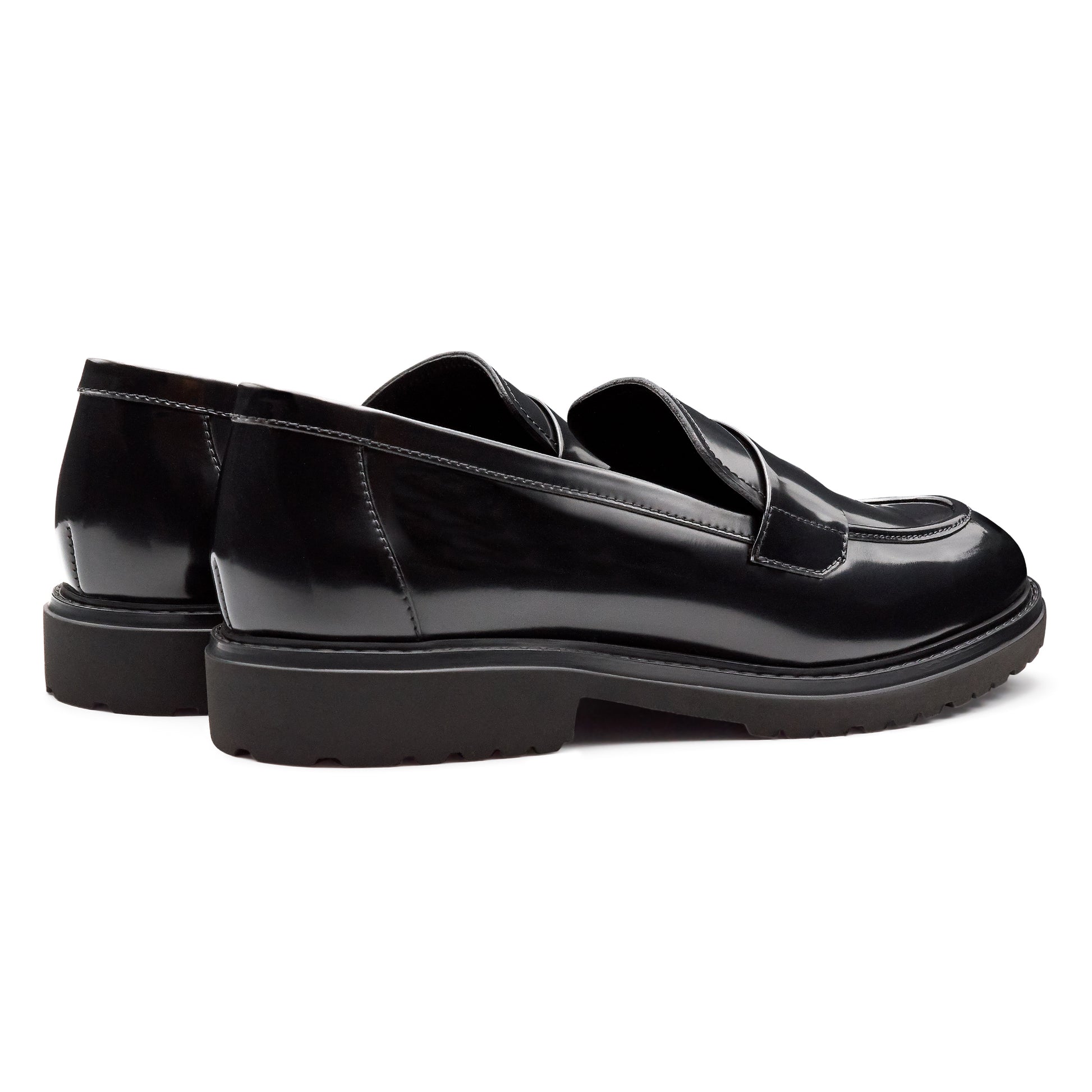 Mocasines de piel estilo penny con suela confort para dama