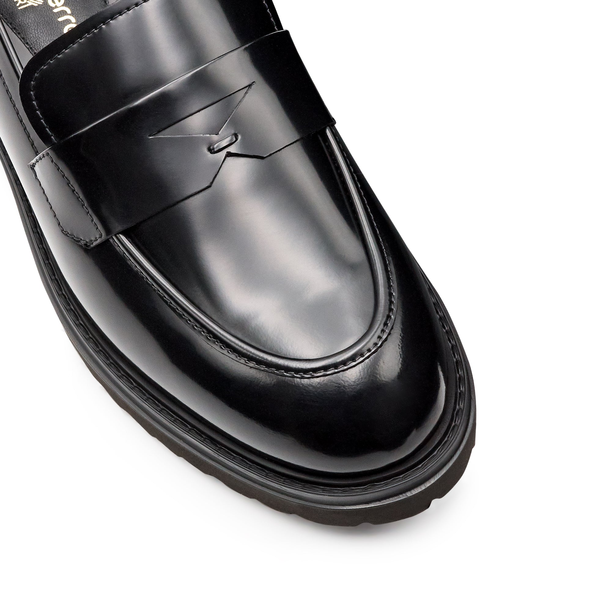 Mocasines de piel estilo penny con suela confort para dama