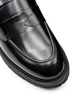 Mocasines de piel estilo penny con suela confort para dama