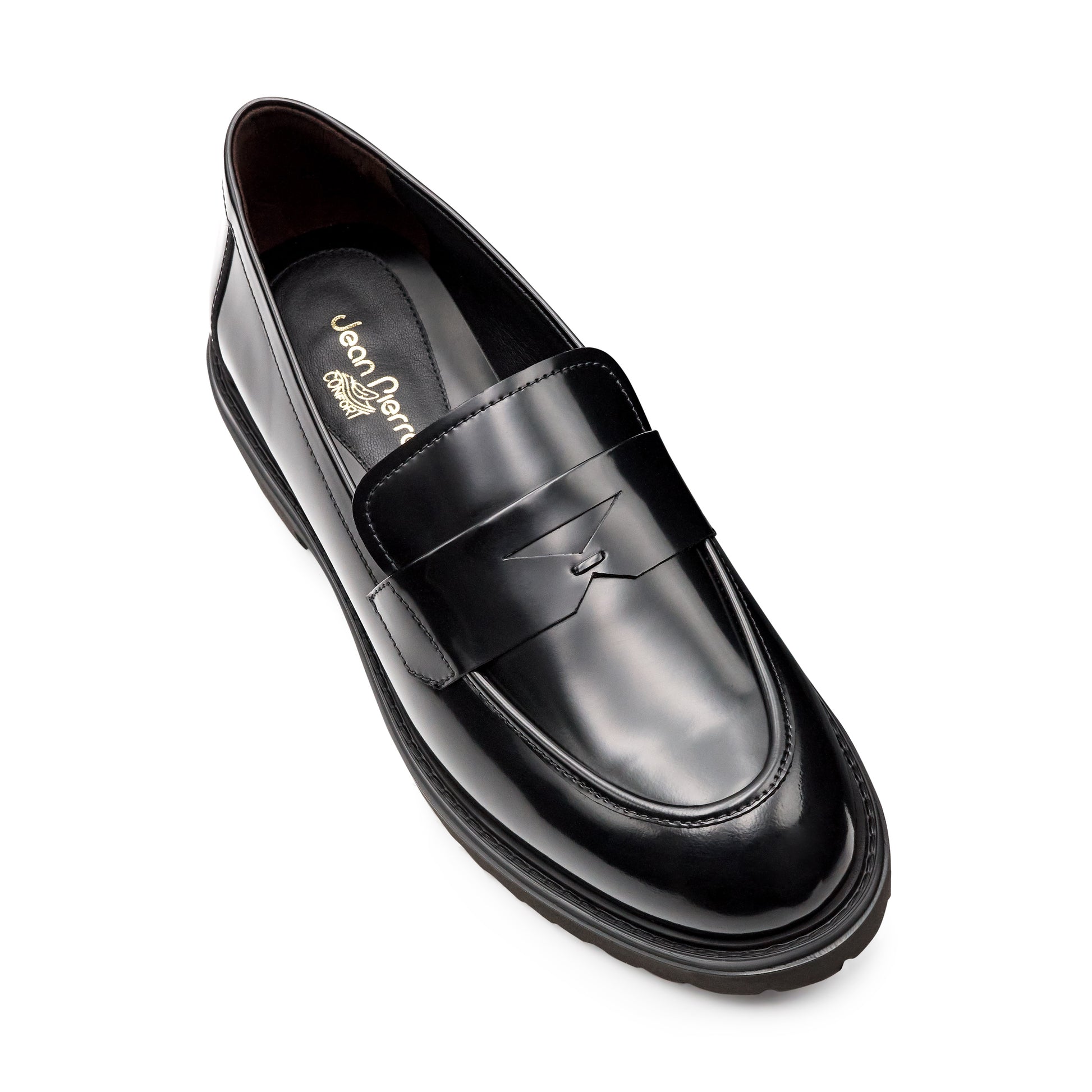 Mocasines de piel estilo penny con suela confort para dama
