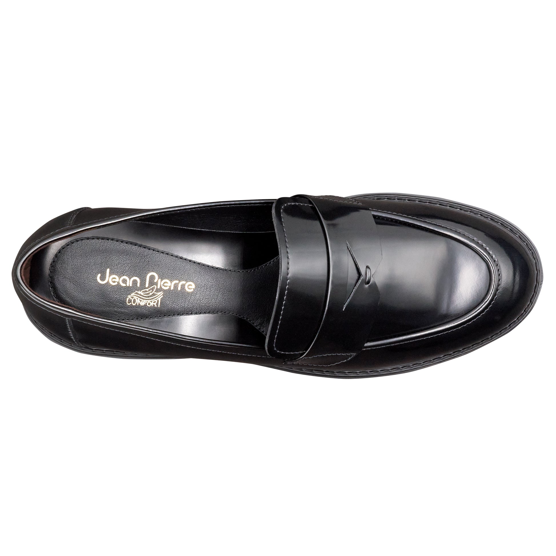 Mocasines de piel estilo penny con suela confort para dama