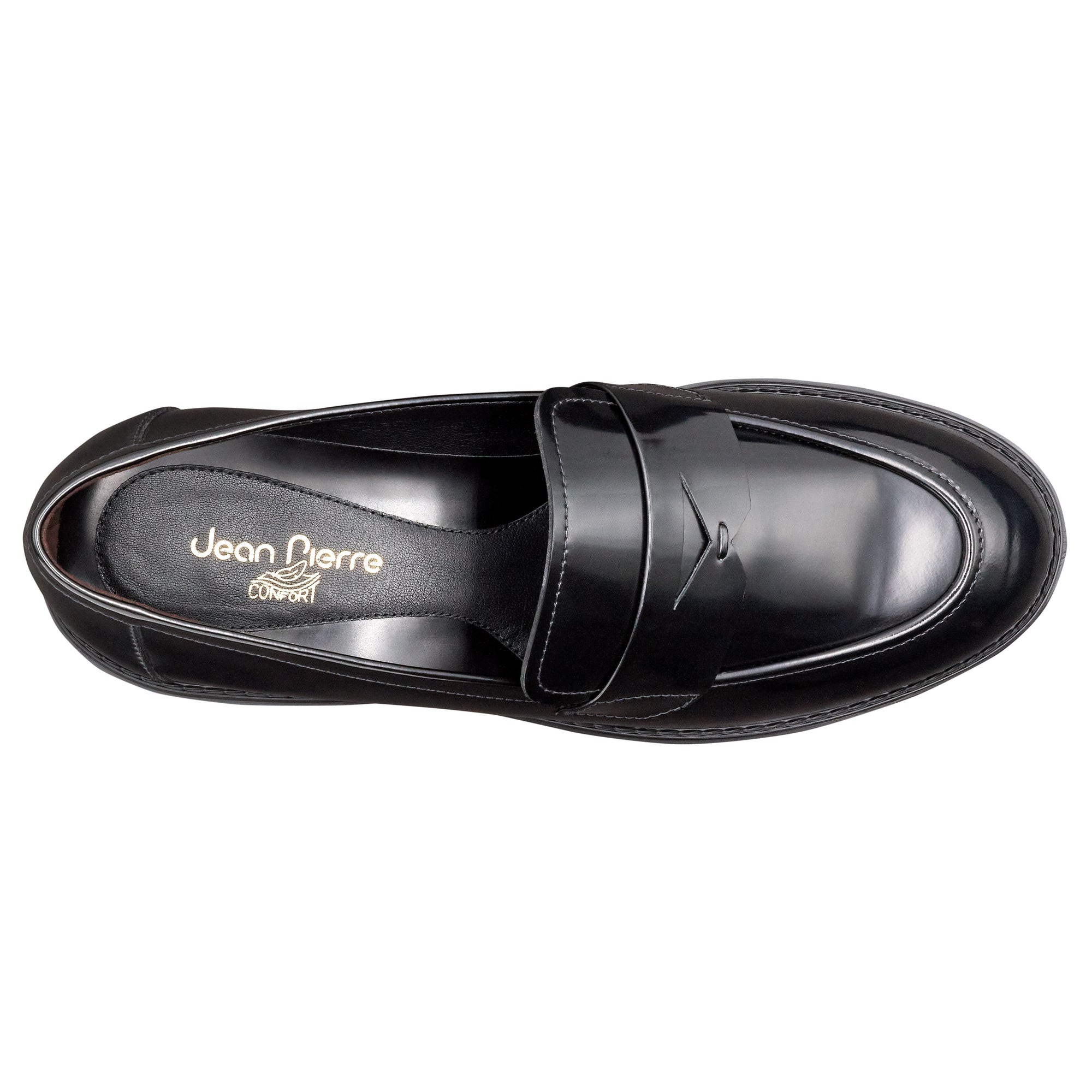 Mocasines de piel estilo penny con suela confort para dama