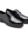 Zapatos derby de piel con suela confort para dama