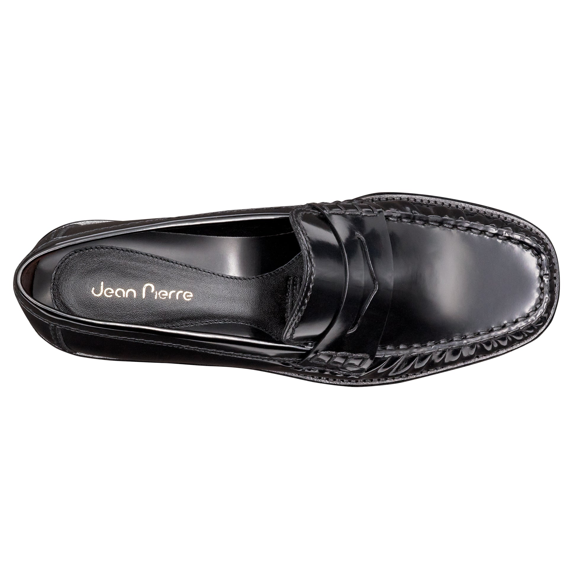 Mocasines clásicos de piel tejidos para dama