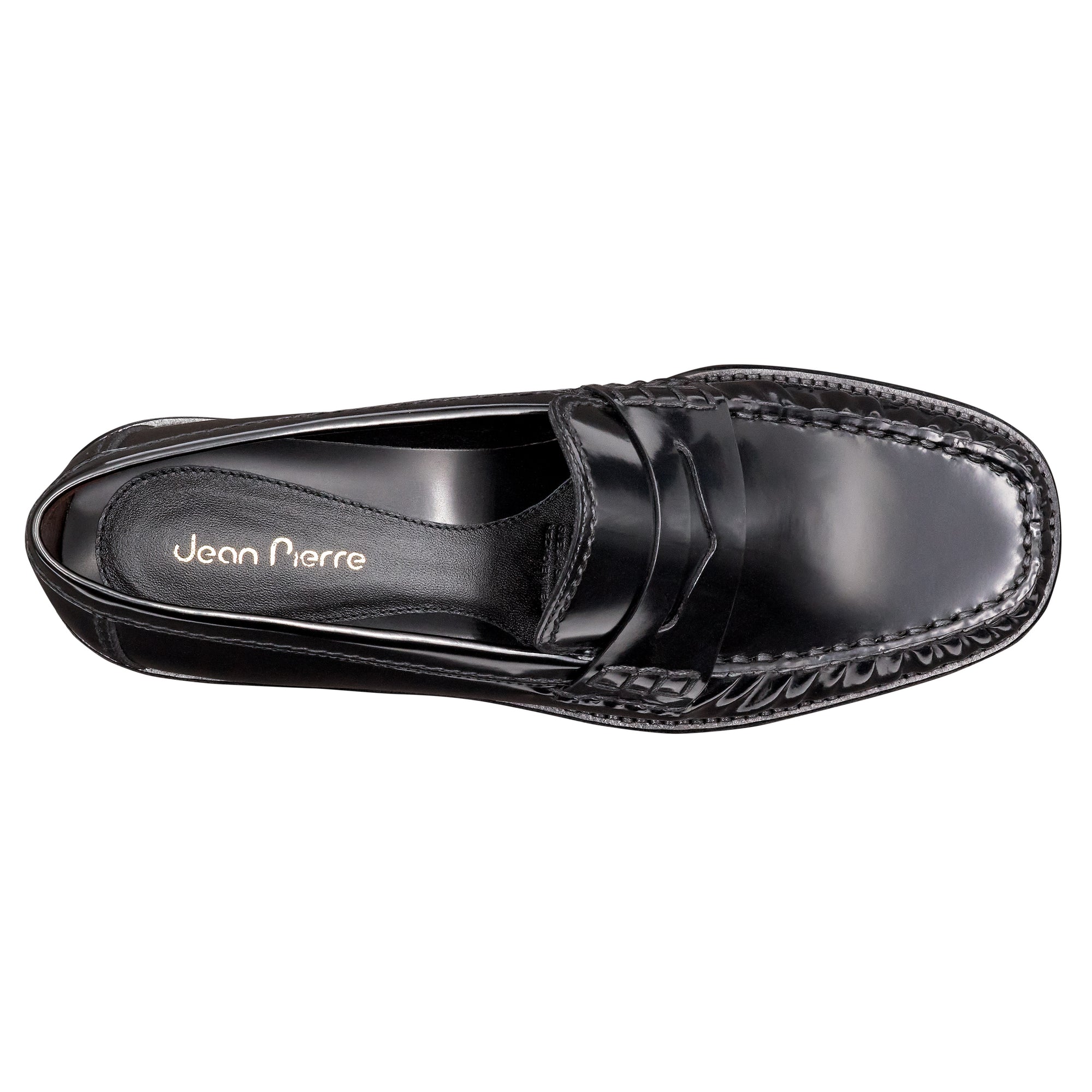 Mocasines clásicos de piel tejidos para dama