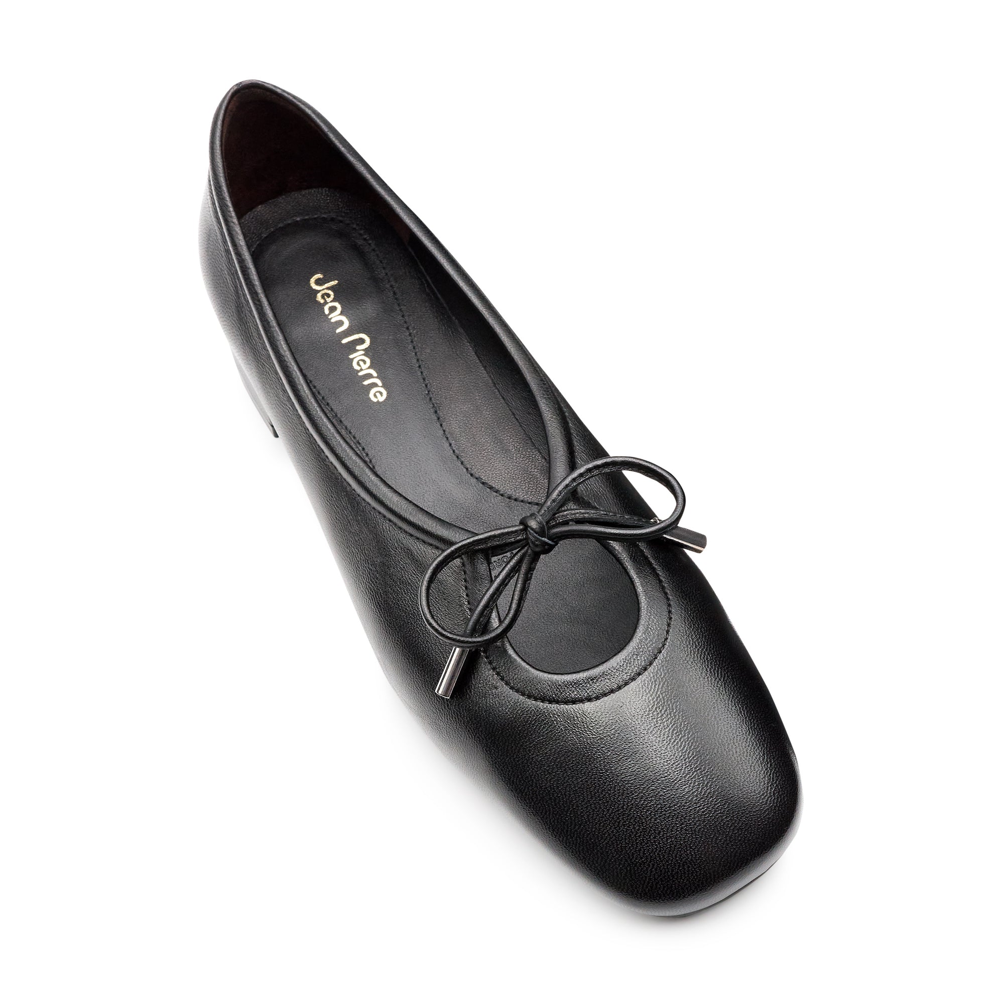 Balerinas de piel con cordones ajustables para dama
