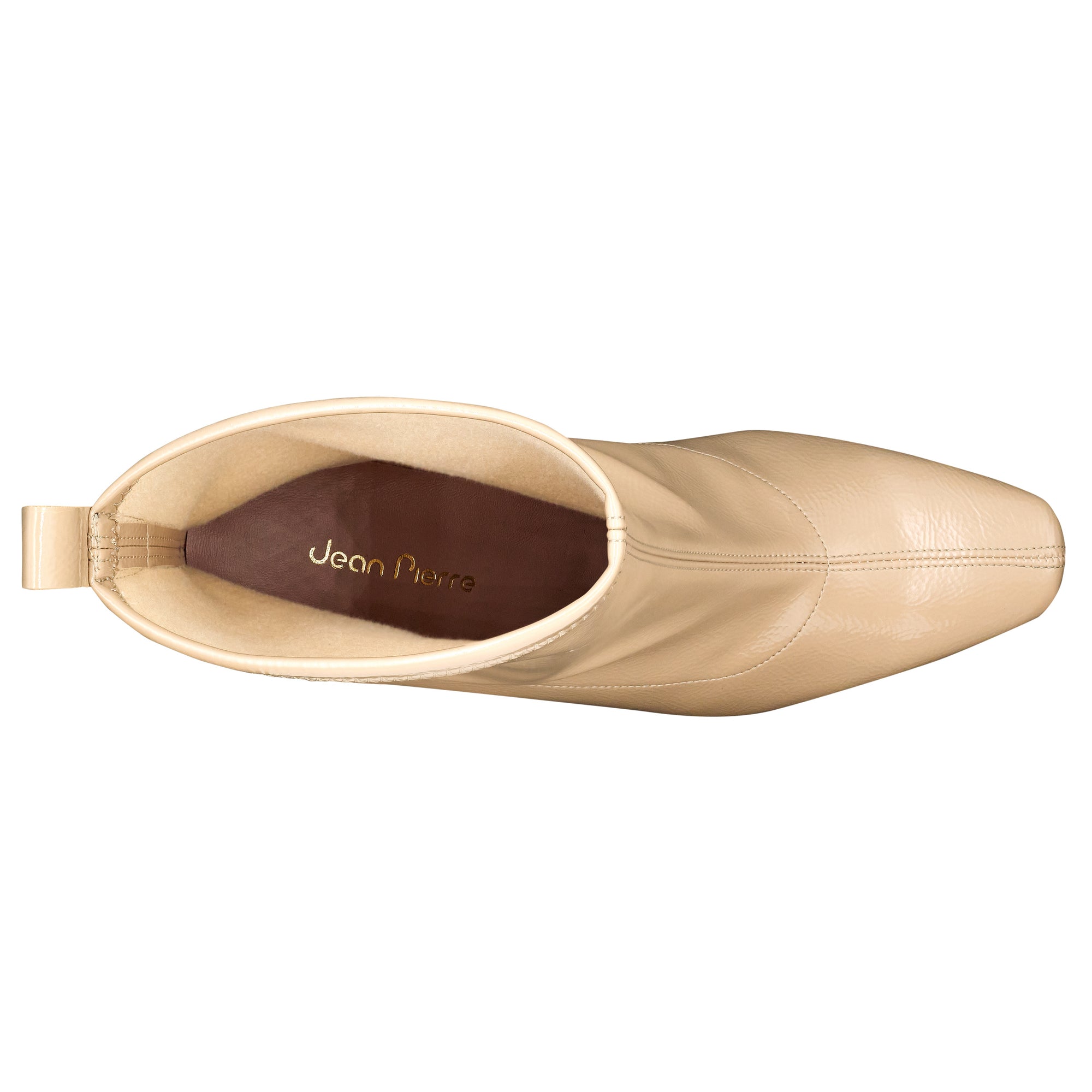 Botines de charol stretch para dama beige