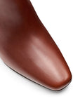 Botines de piel con hebilla lateral para dama
