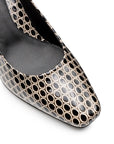 Zapatillas clásicas de charol texturizado para dama
