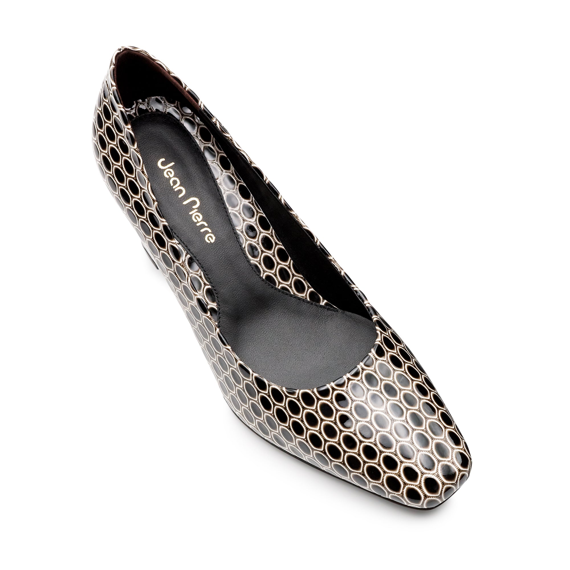 Zapatillas clásicas de charol texturizado para dama