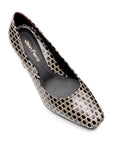 Zapatillas clásicas de charol texturizado para dama