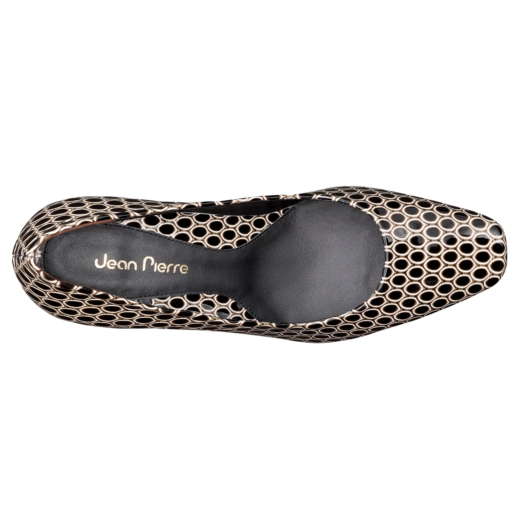 Zapatillas clásicas de charol texturizado para dama