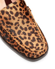 Mocasines estilo mule en pelo natural de becerro para dama