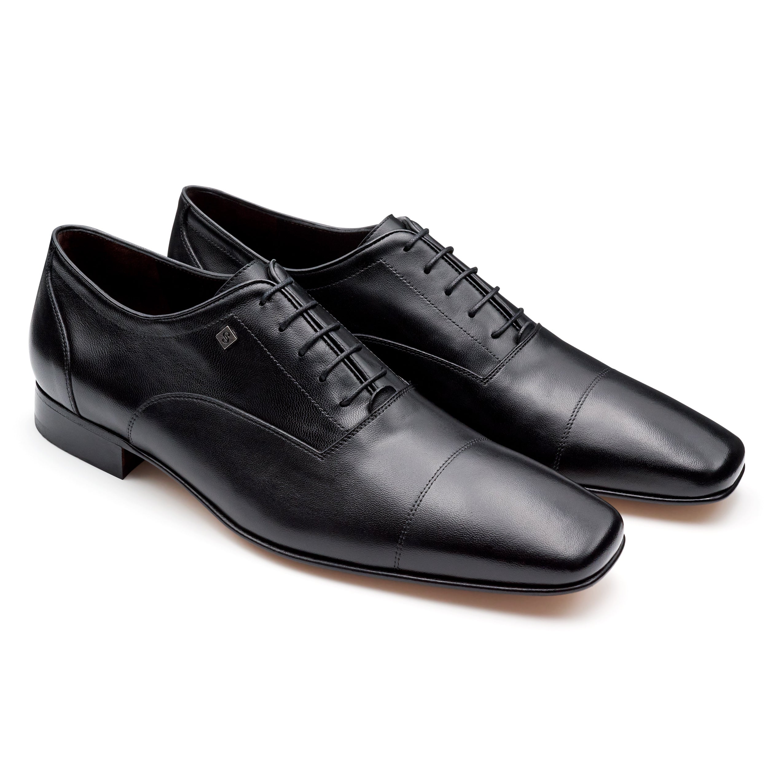 Zapatos oxford de vestir para hombre (color negro)