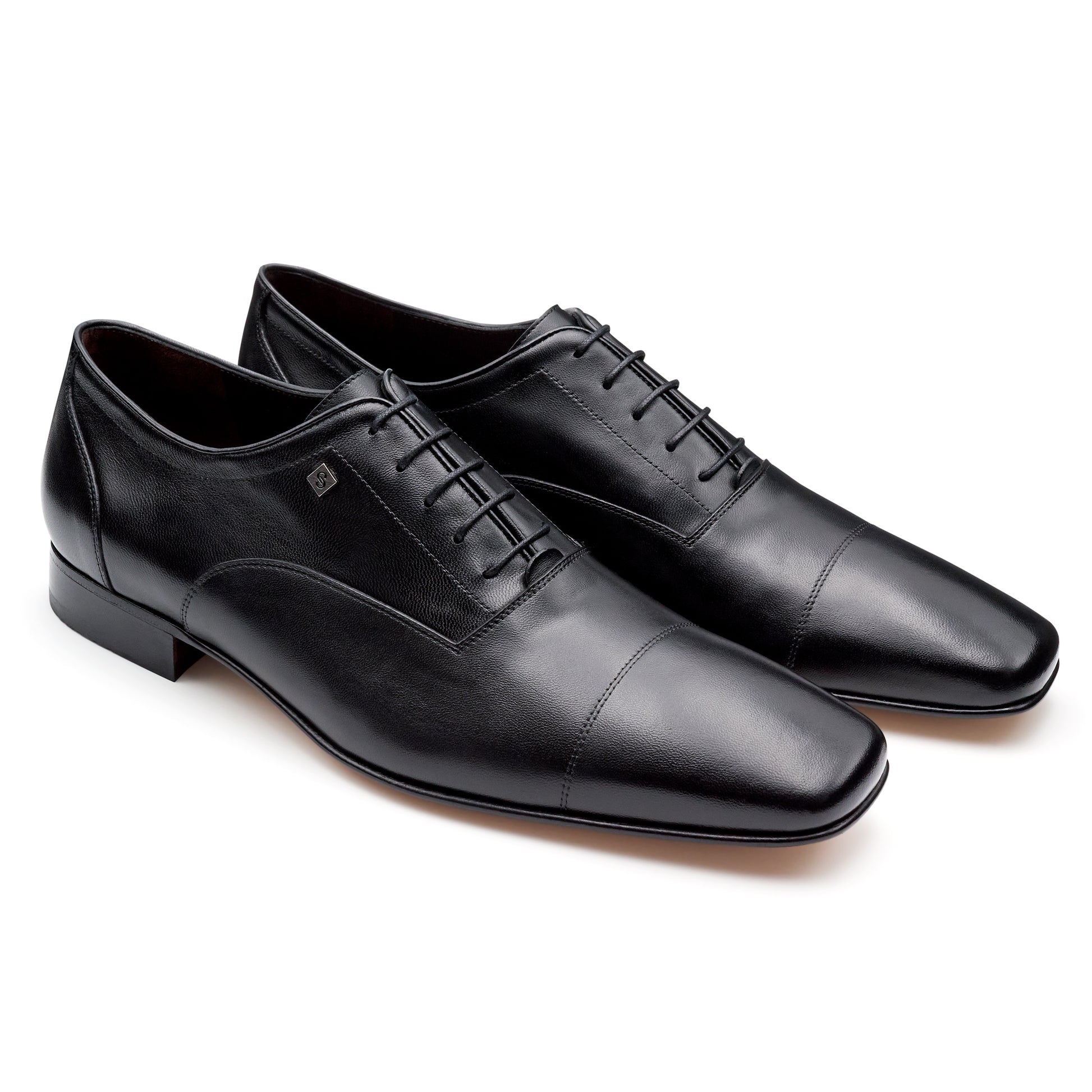 Zapatos oxford de vestir para hombre (color negro)