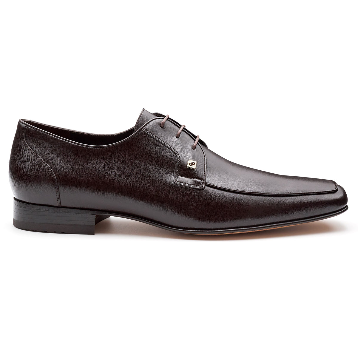 Zapatos de vestir derby en piel para hombre (color café)
