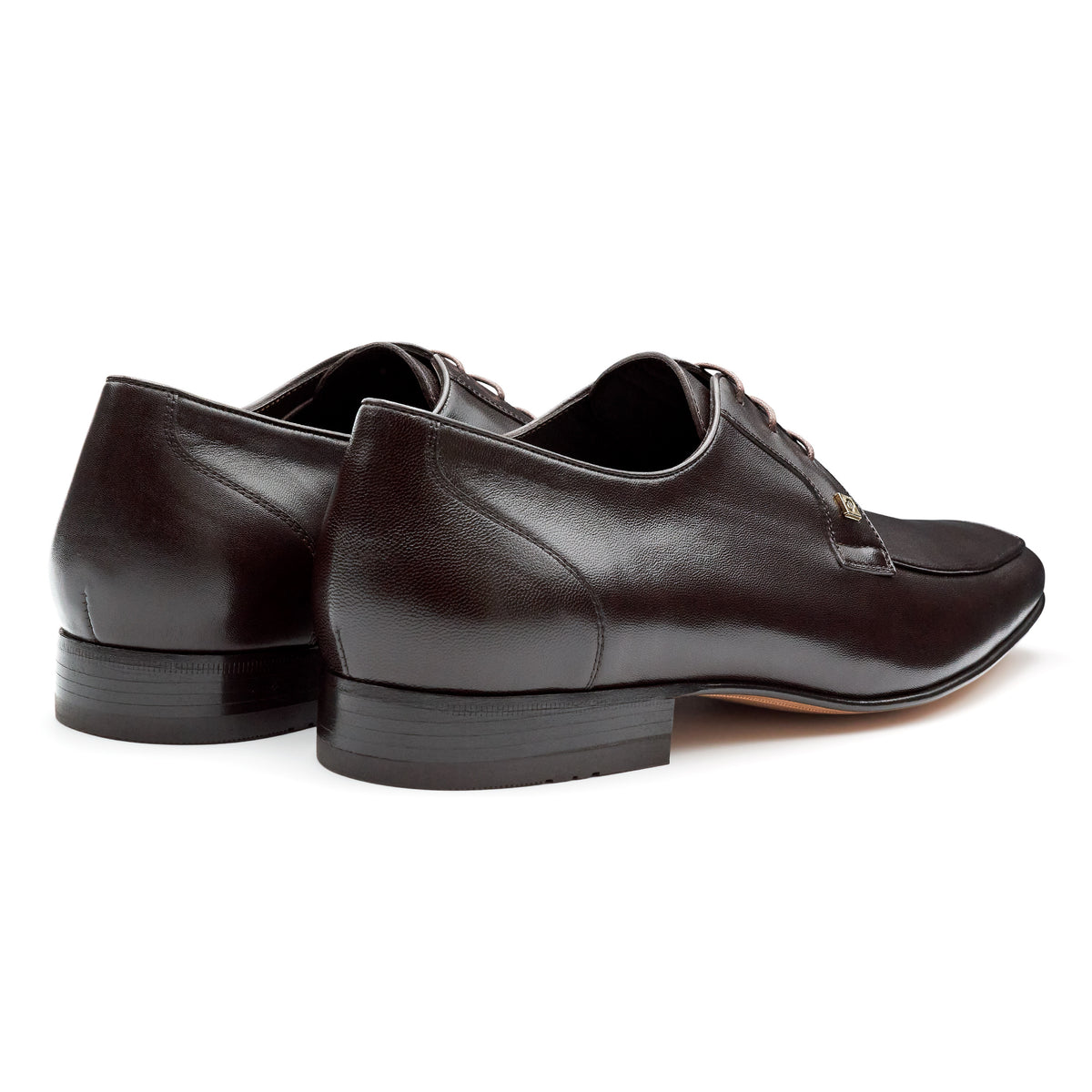 Zapatos de vestir derby en piel para hombre (color café)
