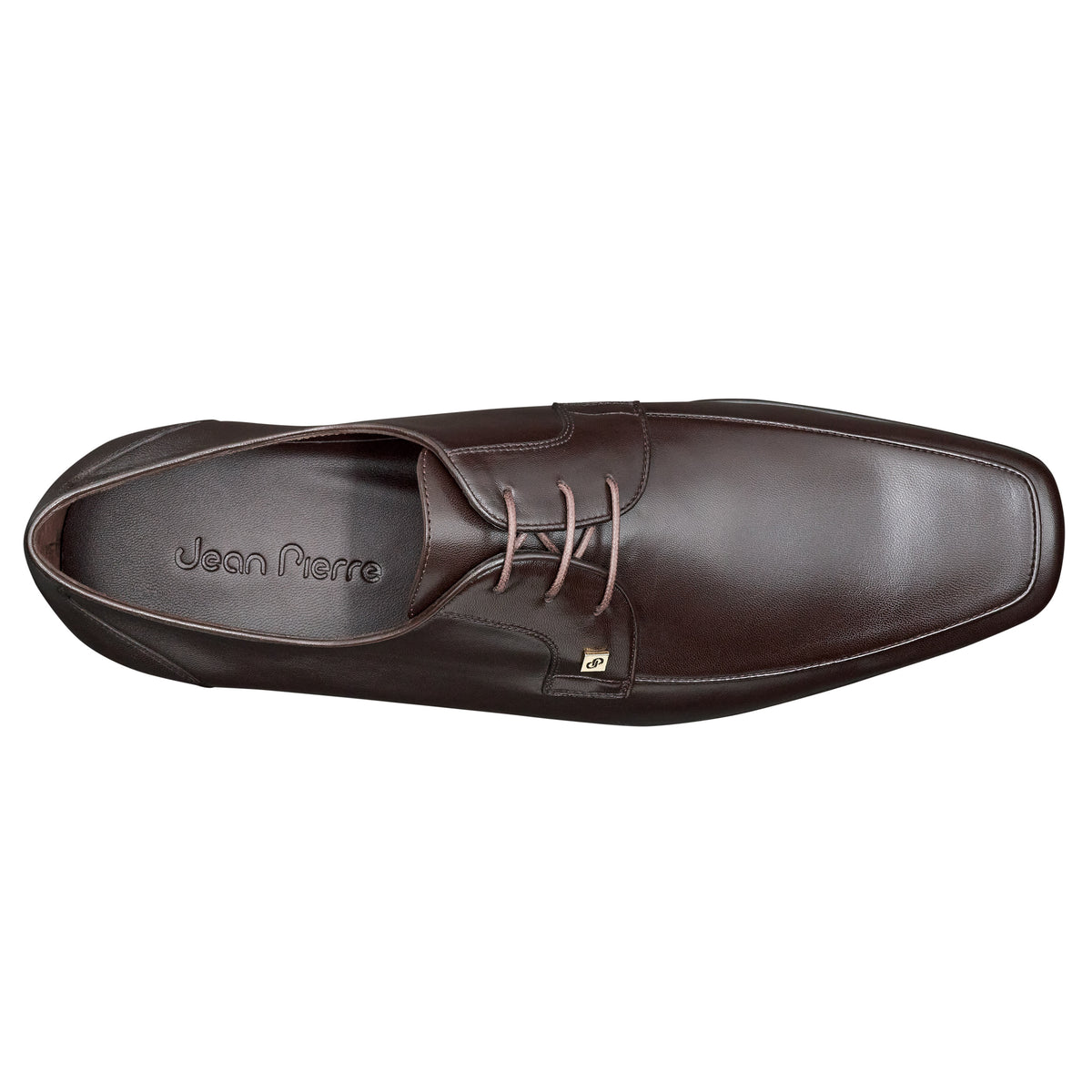 Zapatos de vestir derby en piel para hombre (color café)