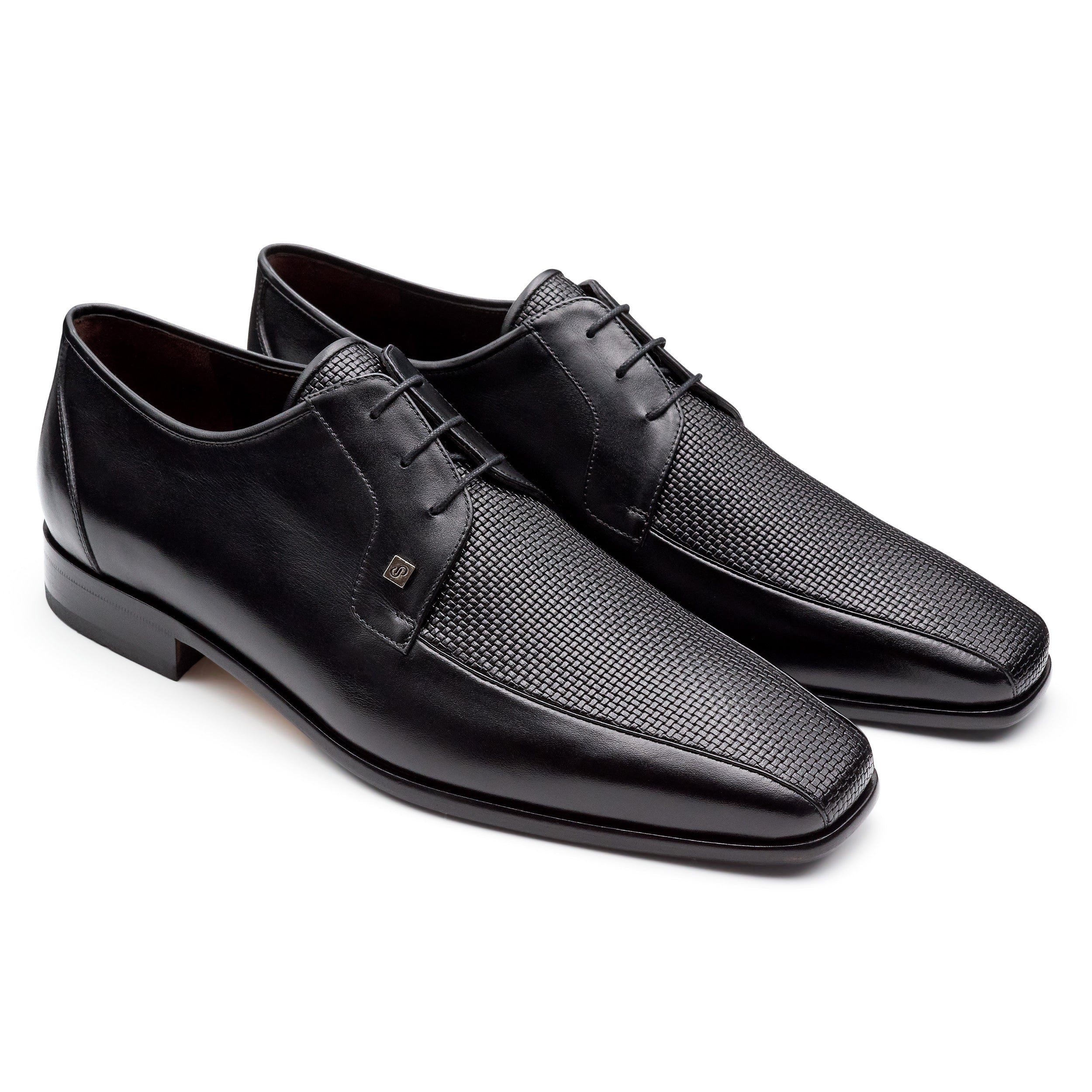Zapatos de piel estilo derby con textura para hombre