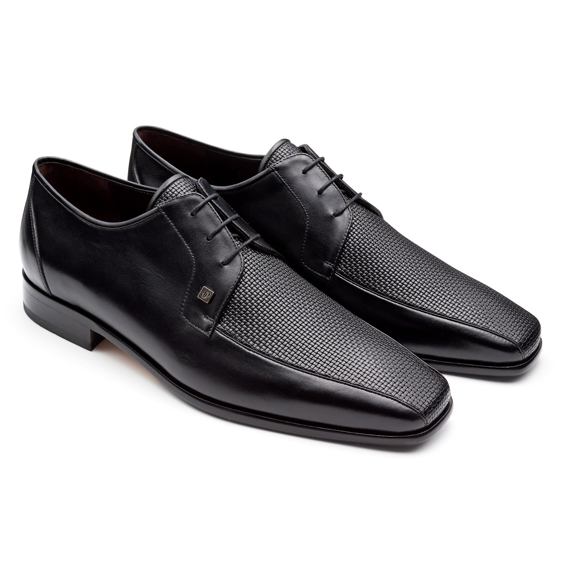 Zapatos de piel estilo derby con textura para hombre