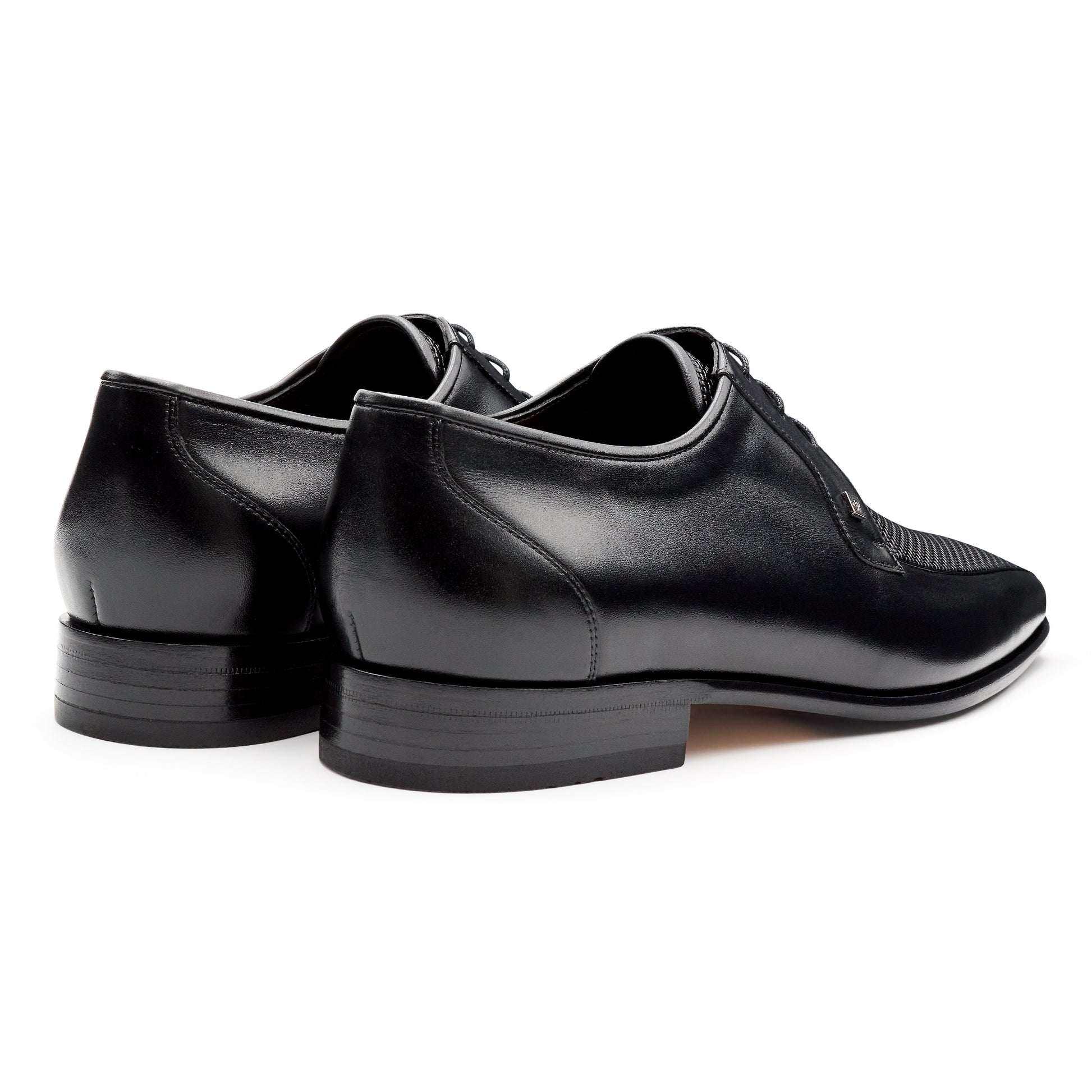 Zapatos de piel estilo derby con textura para hombre