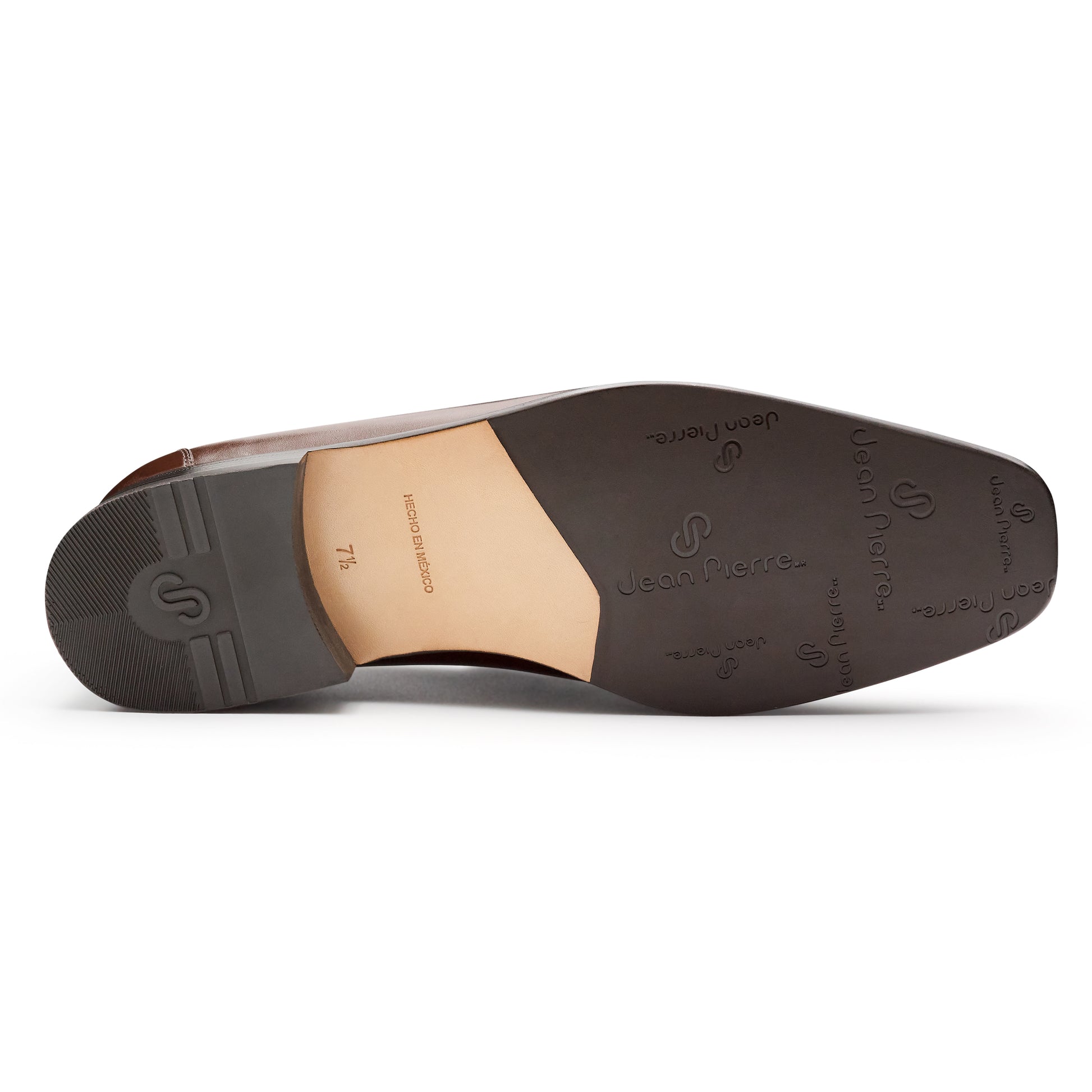 Mocasines de piel con textura y herraje para hombre