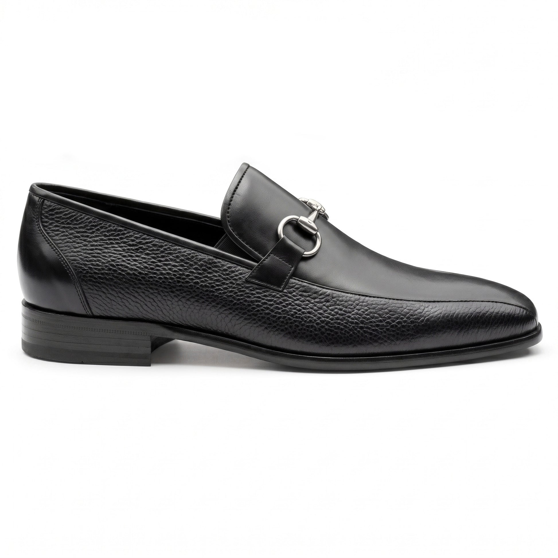 Mocasines de piel con herraje para caballero