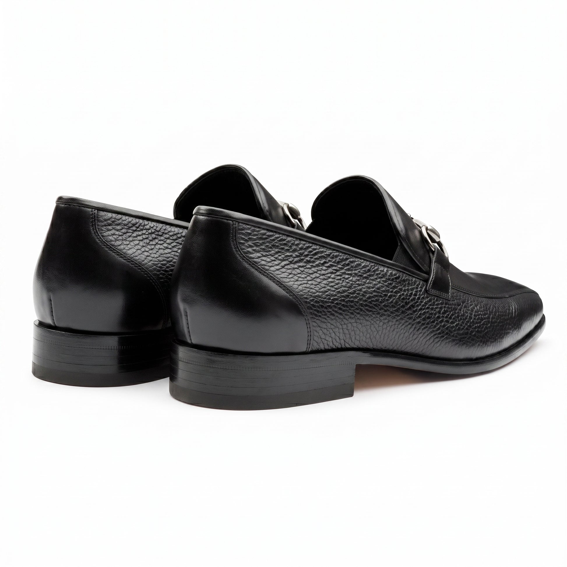 Mocasines de piel con herraje para caballero