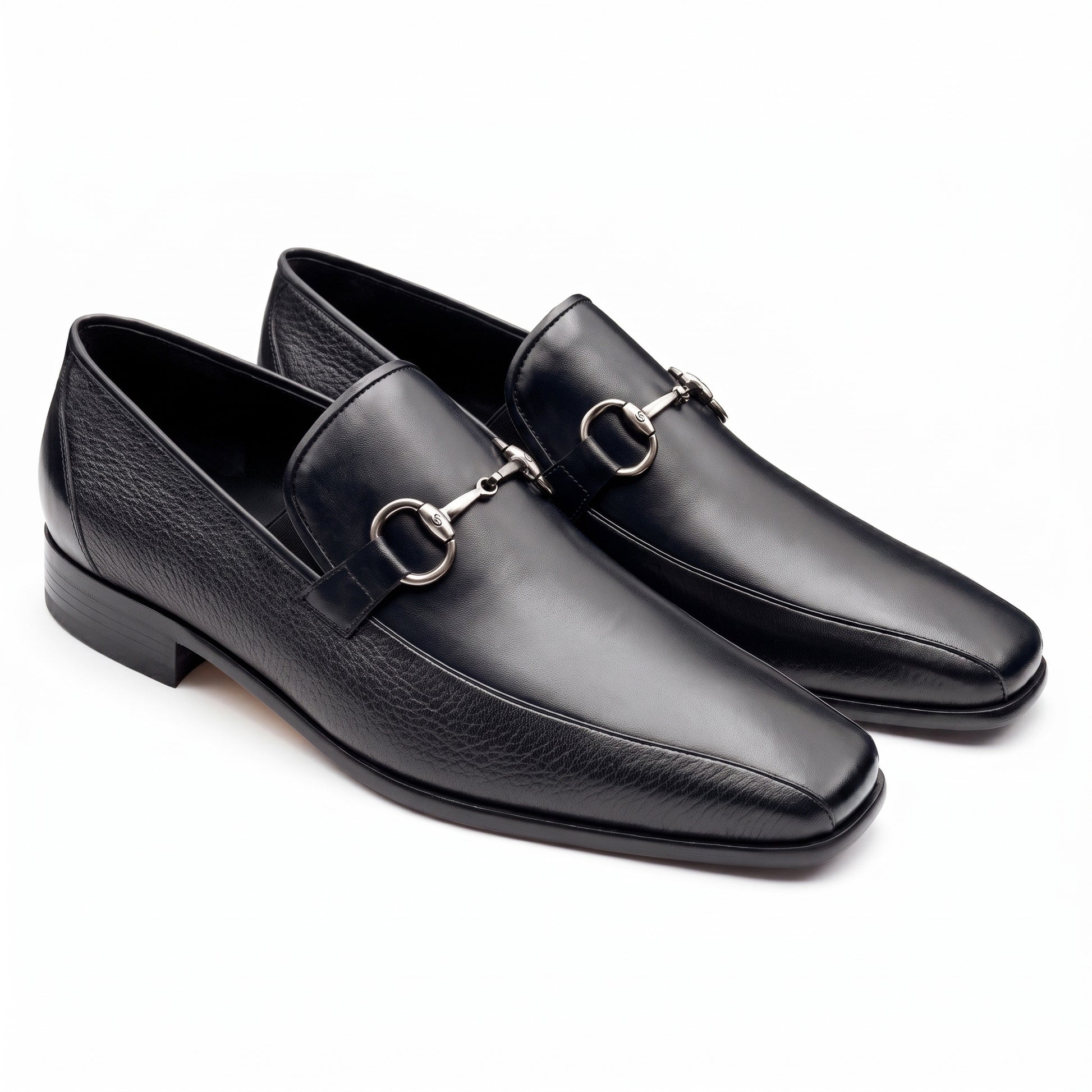 Mocasines de piel con herraje para caballero