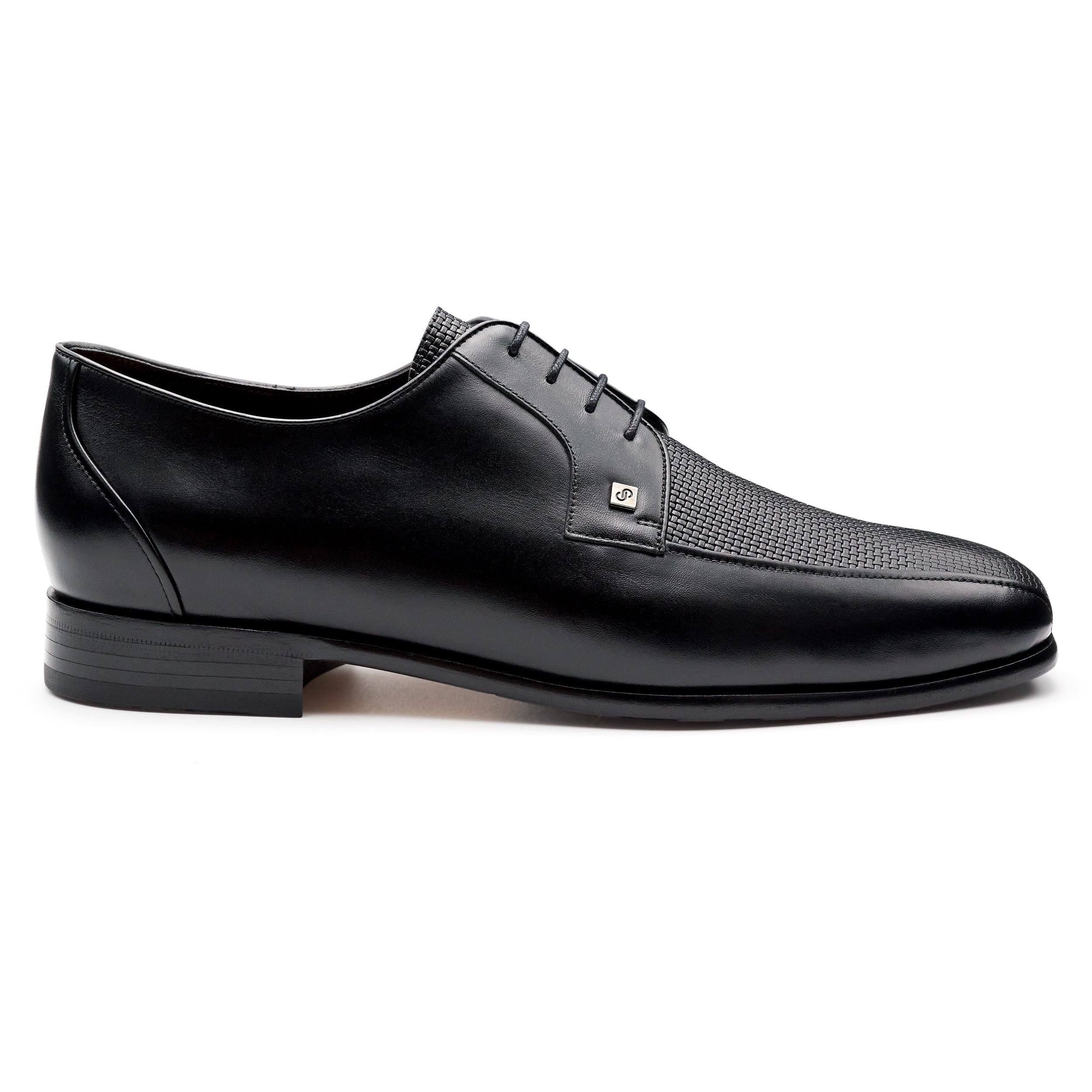 Zapatos confortables oxford de piel con textura para hombre