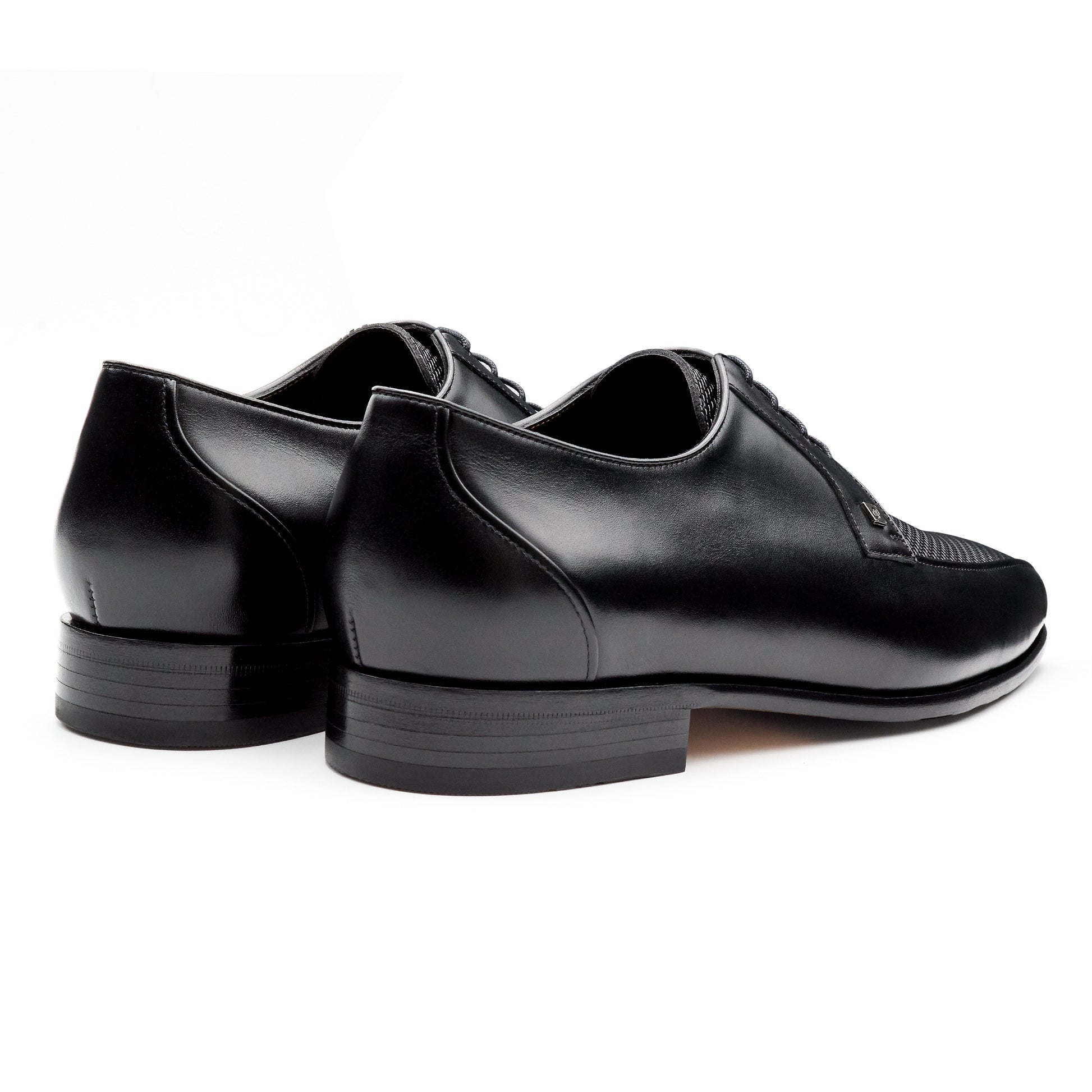 Zapatos confortables oxford de piel con textura para hombre