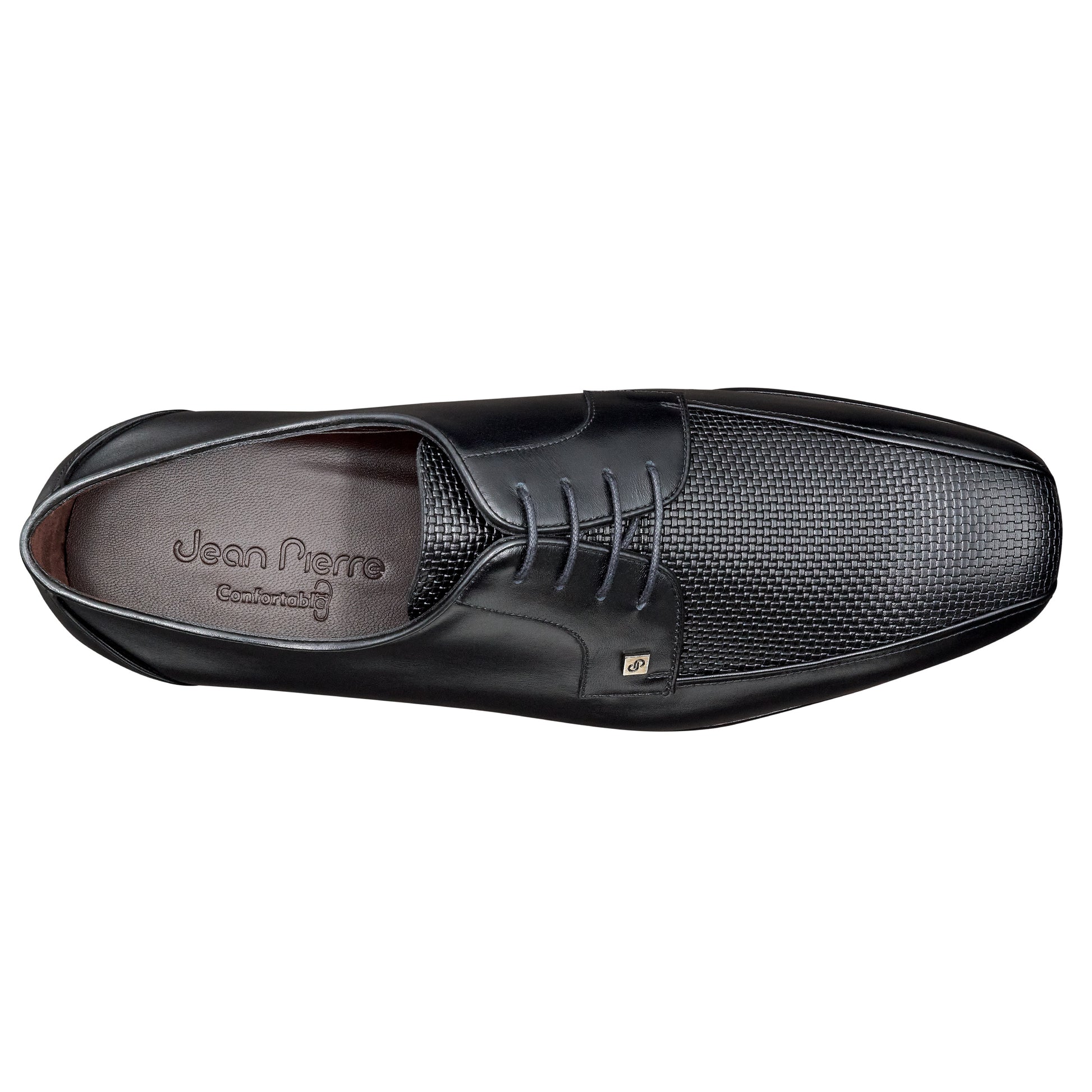 Zapatos confortables oxford de piel con textura para hombre