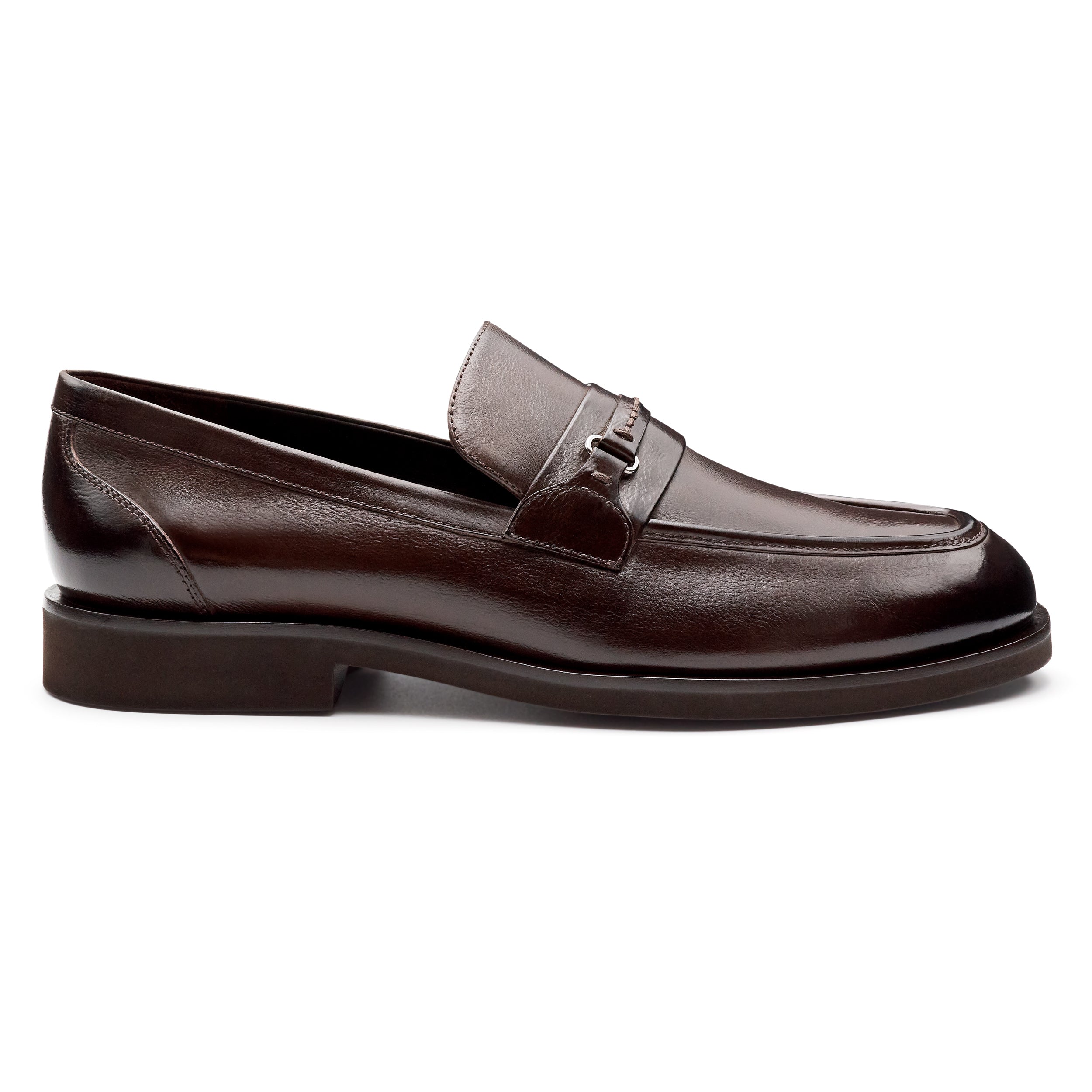 Mocasines de piel con herraje y suela ligera para hombre