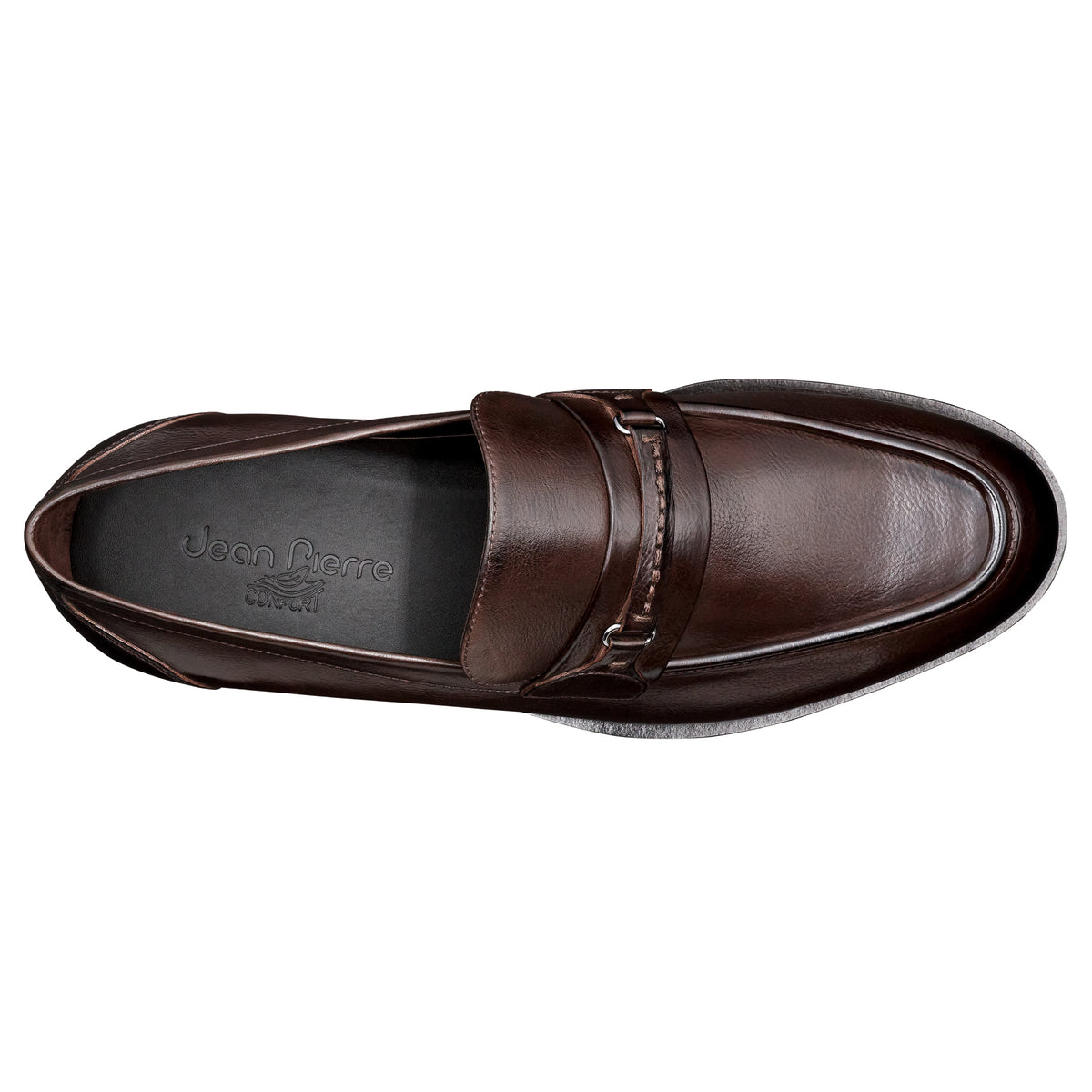 Mocasines de piel con herraje y suela ligera para hombre