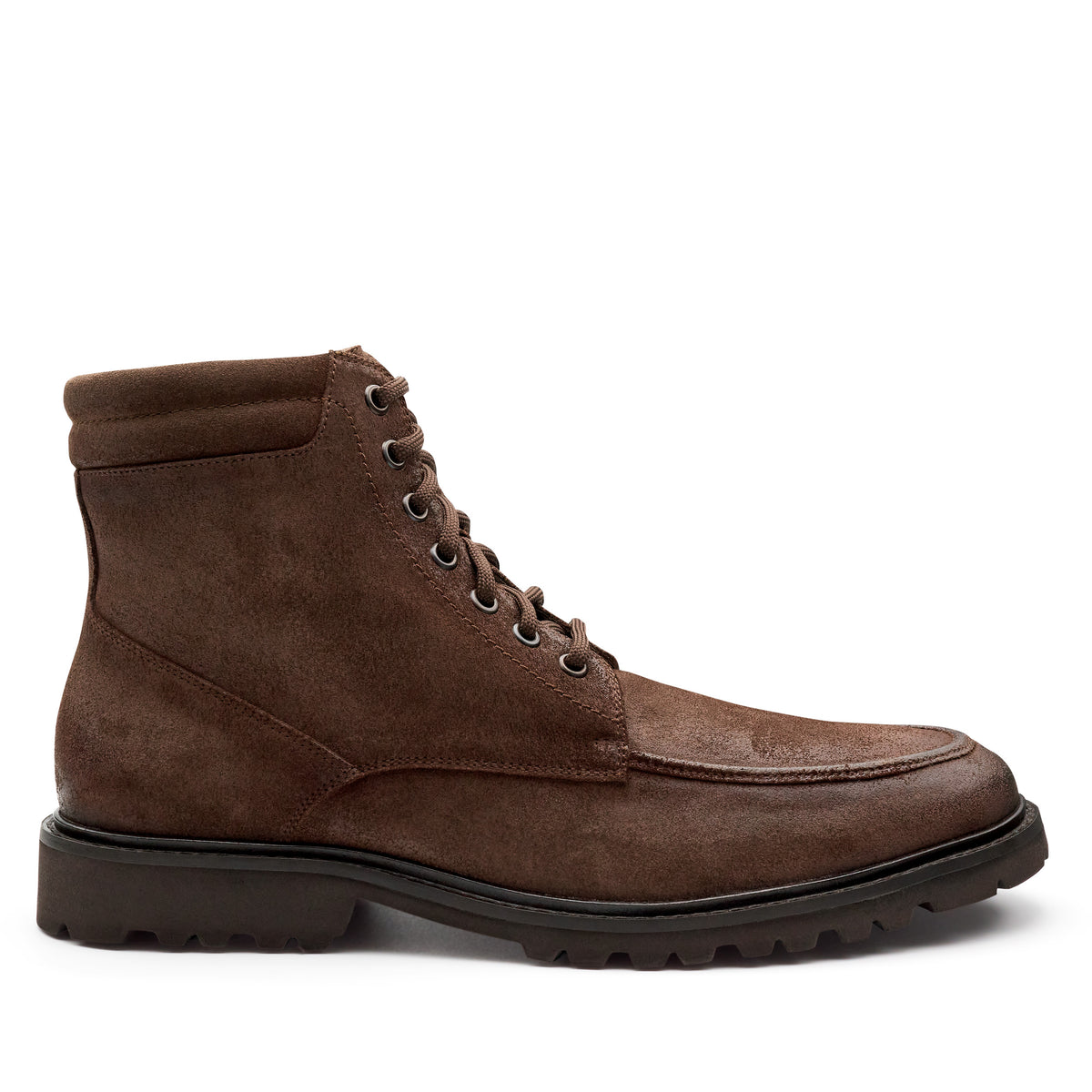 Botines de gamuza con agujetas para hombre